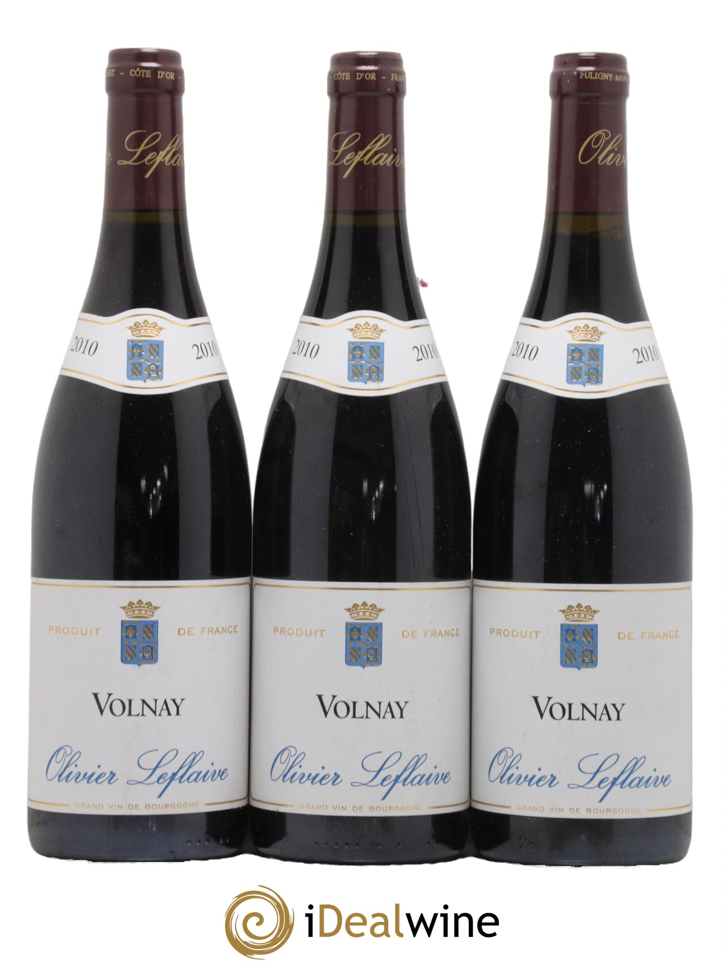 Volnay Olivier Leflaive 2010 - Lot de 3 bouteilles - 0