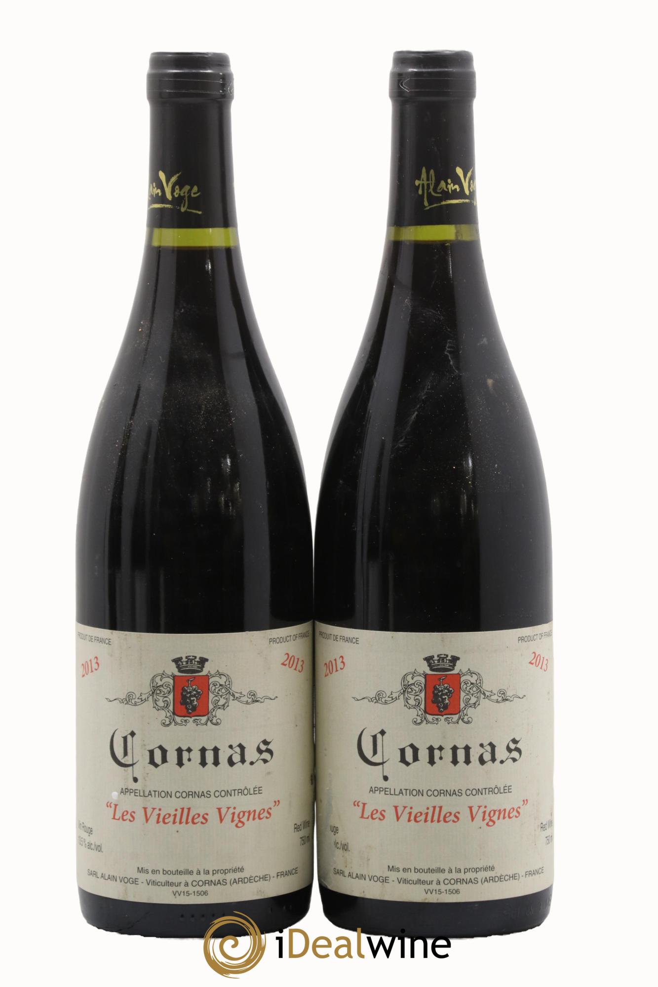 Cornas Les Vieilles Vignes Alain Voge (Domaine) 2013 - Lotto di 2 bottiglie - 0