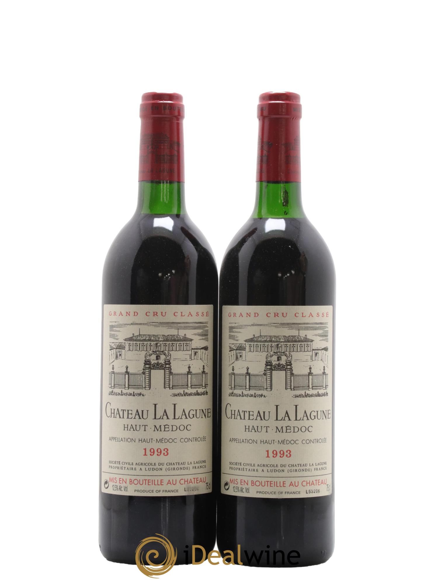 Château la Lagune 3ème Grand Cru Classé 1993 - Lot de 2 bouteilles - 0