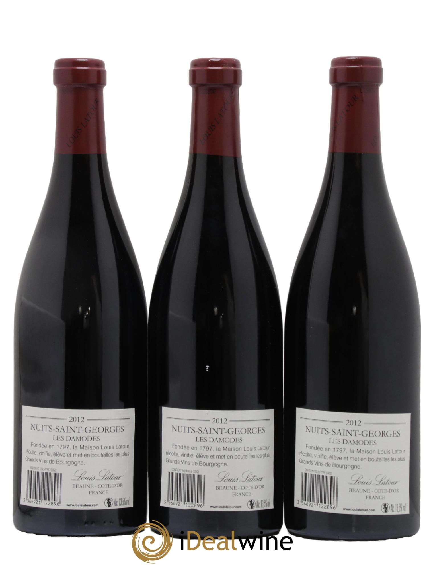 Nuits-Saint-Georges 1er Cru Les Damodes Maison Louis Latour 2012 - Lot de 3 bouteilles - 1