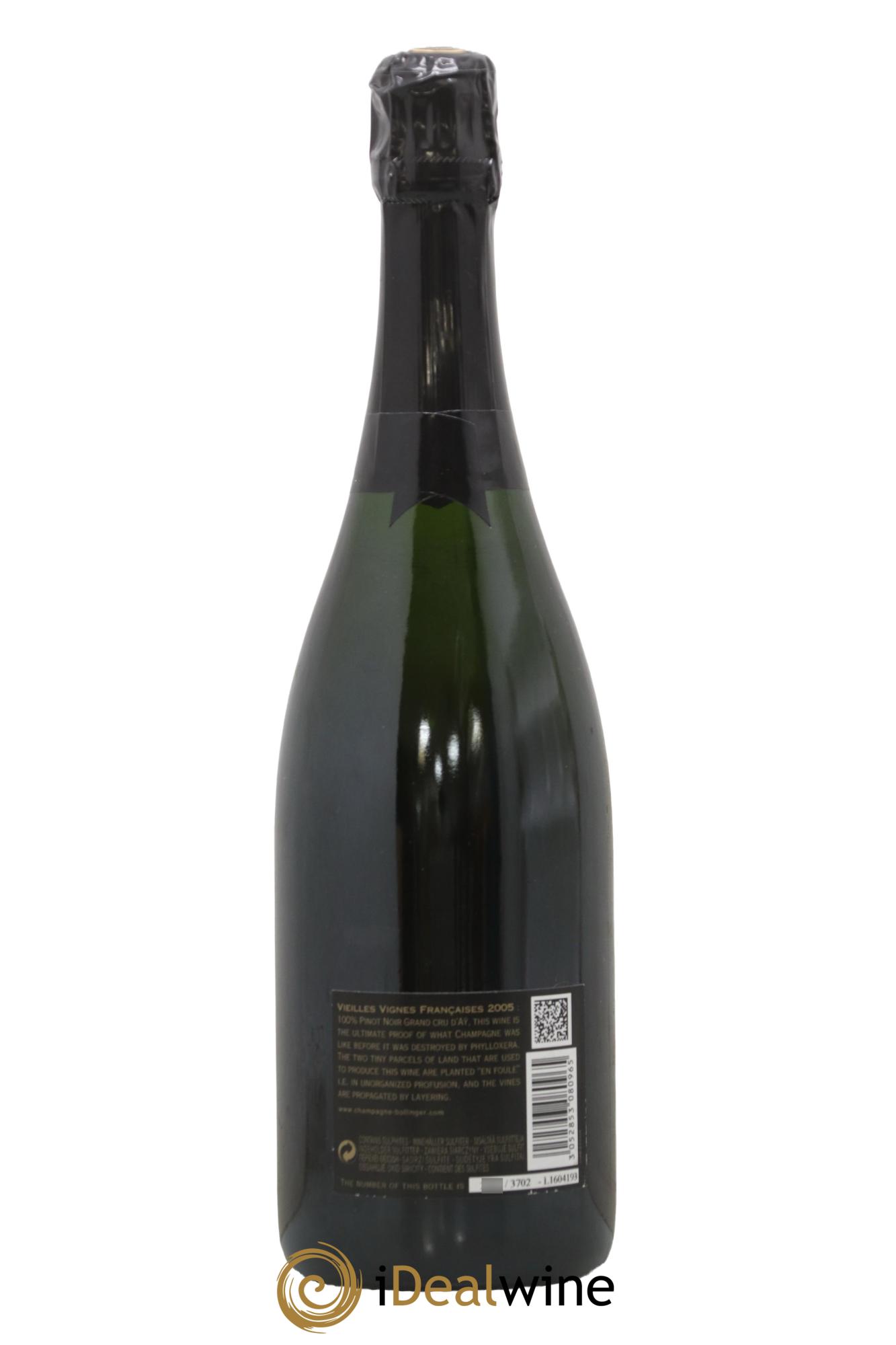 Brut Vieilles Vignes Françaises Bollinger 2005 - Lot of 1 bottle - 1