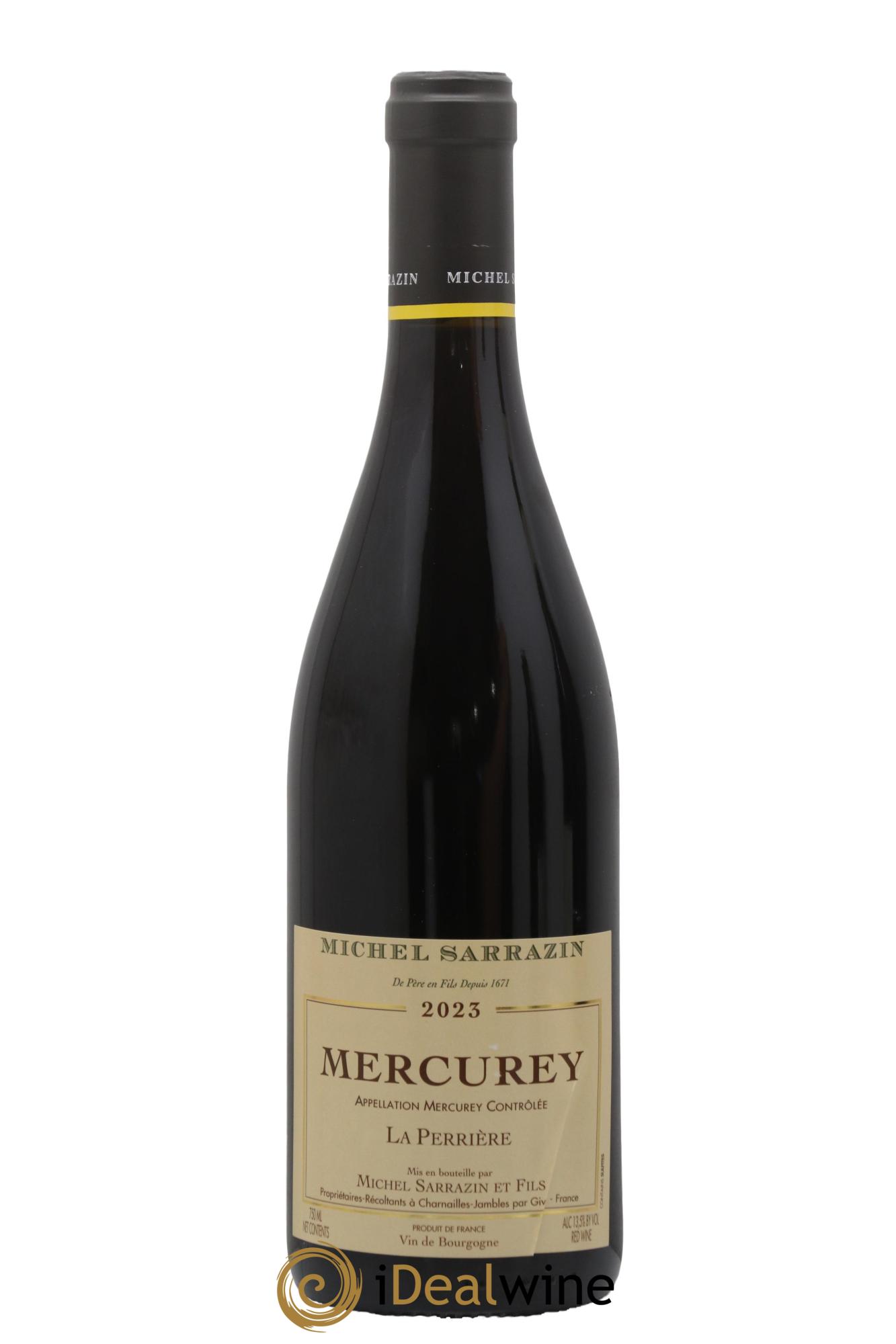 Mercurey La Perriere Michel Sarrazin Et Fils 2023 - Posten von 1 Flasche - 0