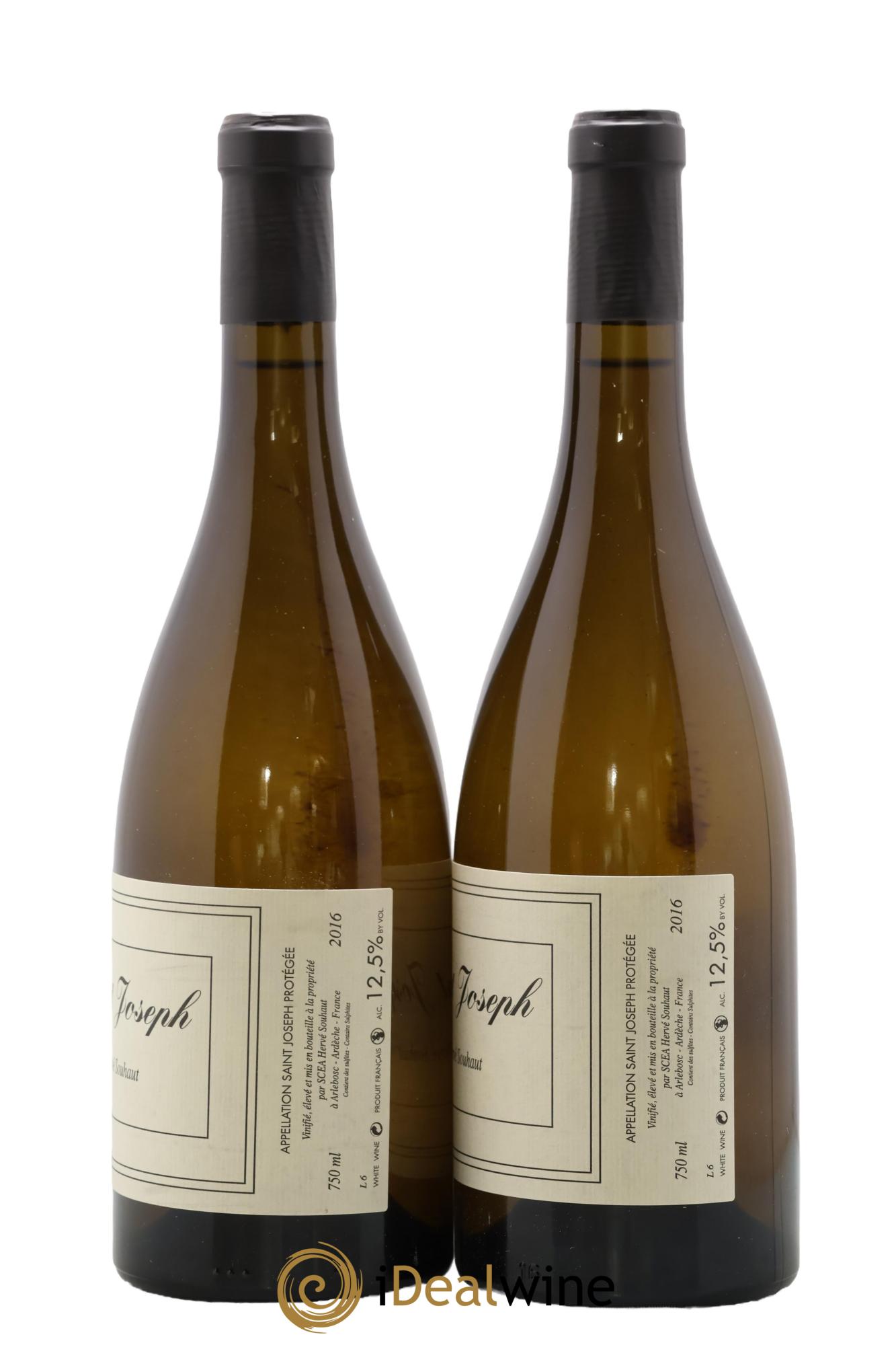 Saint-Joseph Hervé Souhaut 2016 - Lot of 2 bottles - 1