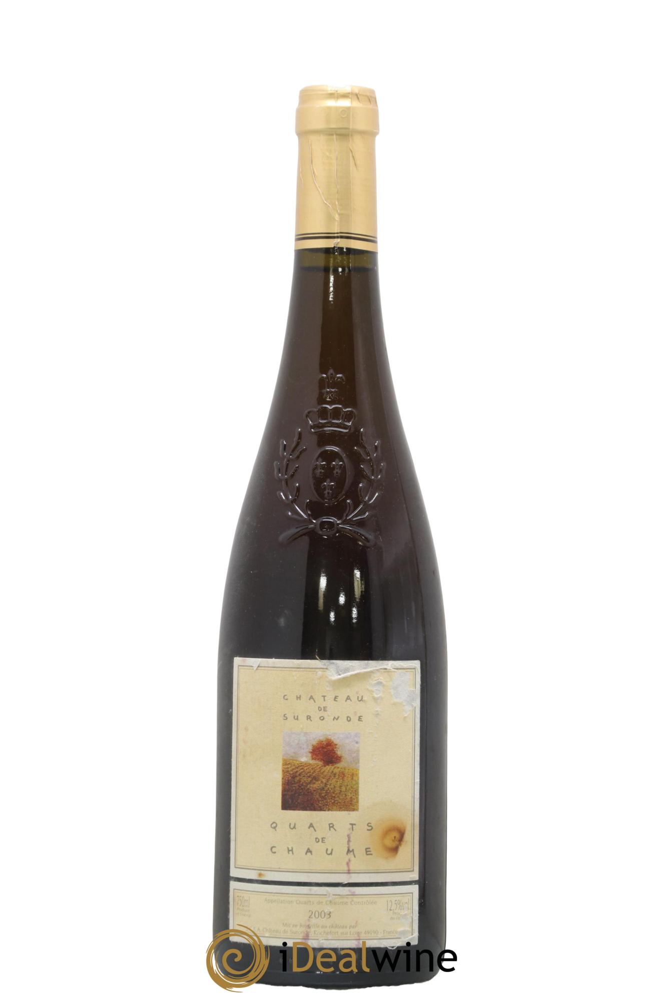 Quarts de Chaume Château de Suronde 2003 - Posten von 1 Flasche - 0