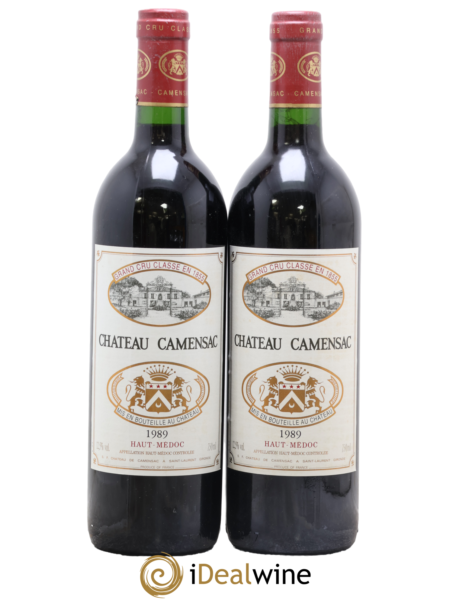 Château Camensac 5ème Grand Cru Classé 1989 - Posten von 2 Flaschen - 0
