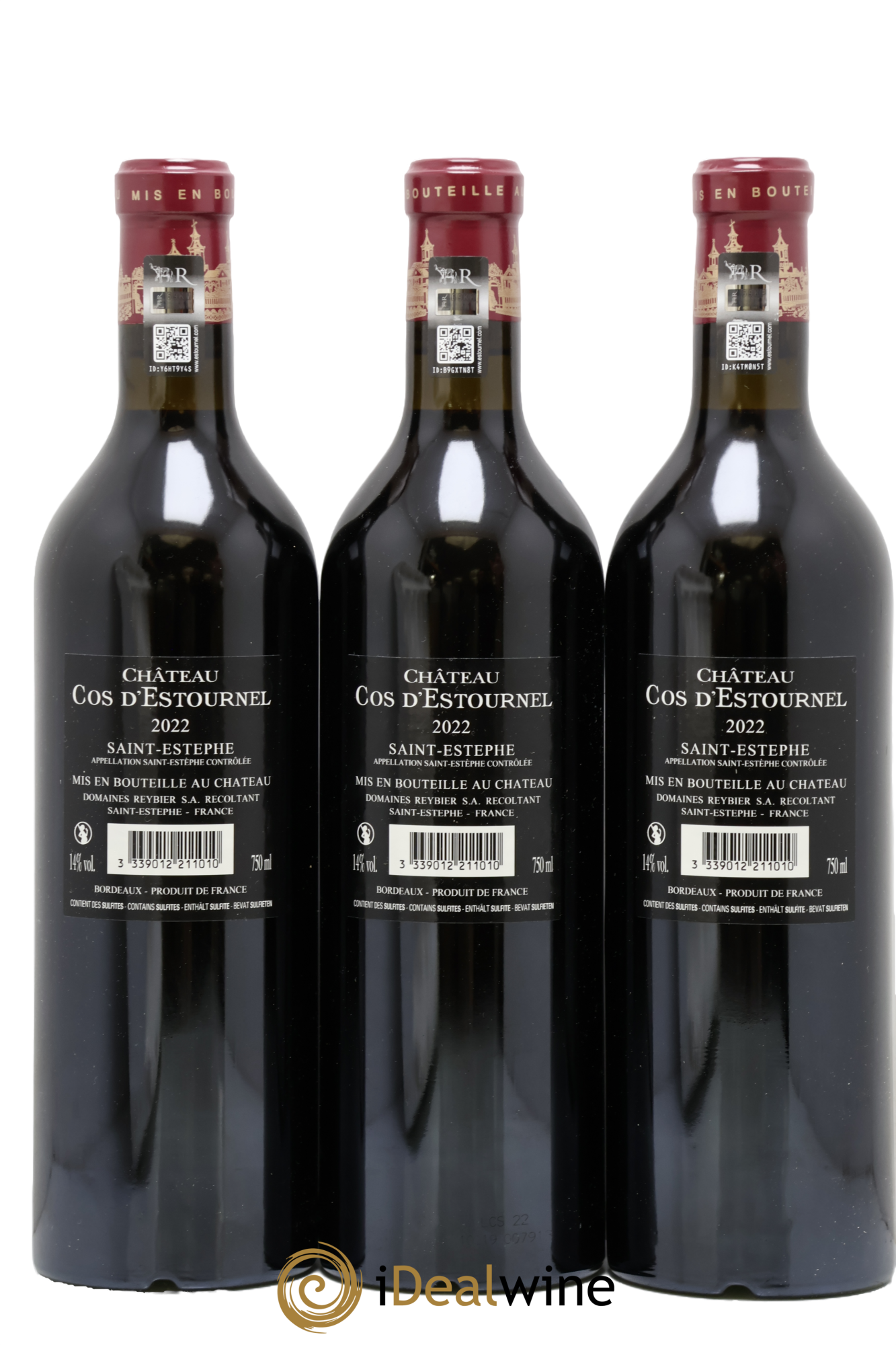Cos d'Estournel 2ème Grand Cru Classé 2022 - Lot de 3 bouteilles - 1