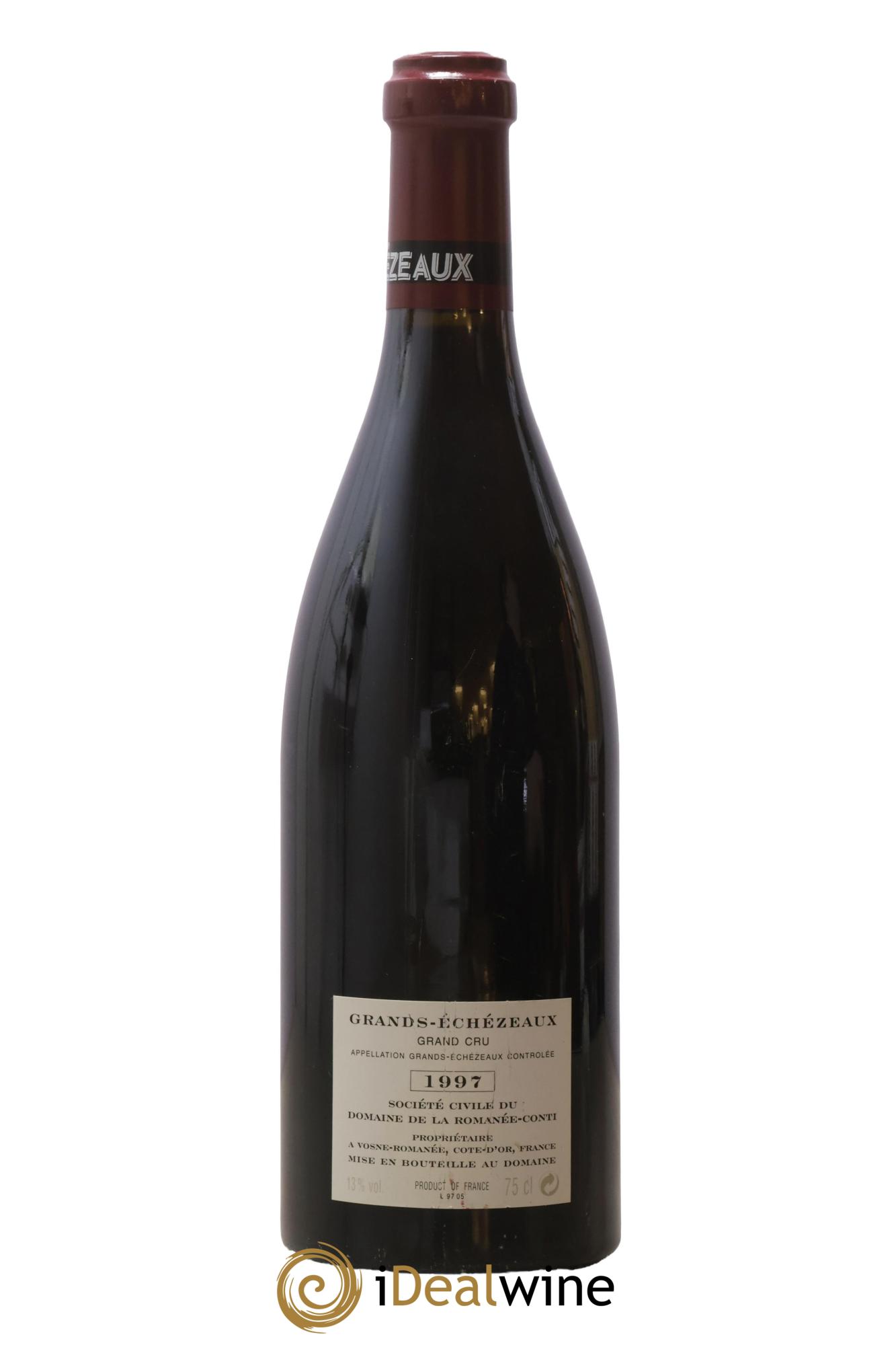 Grands-Echezeaux Grand Cru Domaine de la Romanée-Conti 1997 - Lot de 1 bouteille - 1