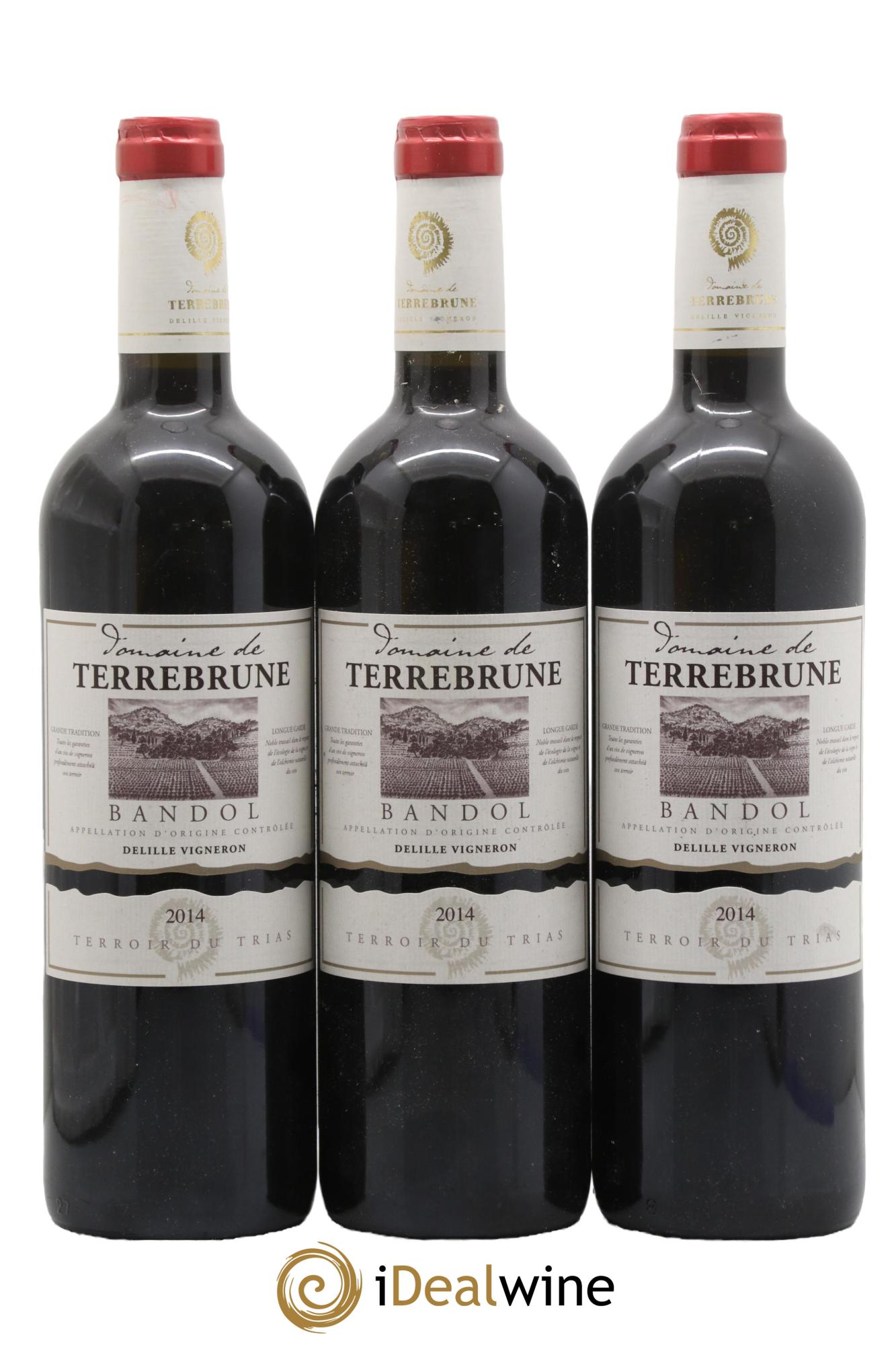 Bandol Terrebrune (Domaine de) 2014 - Lotto di 3 bottiglie - 0
