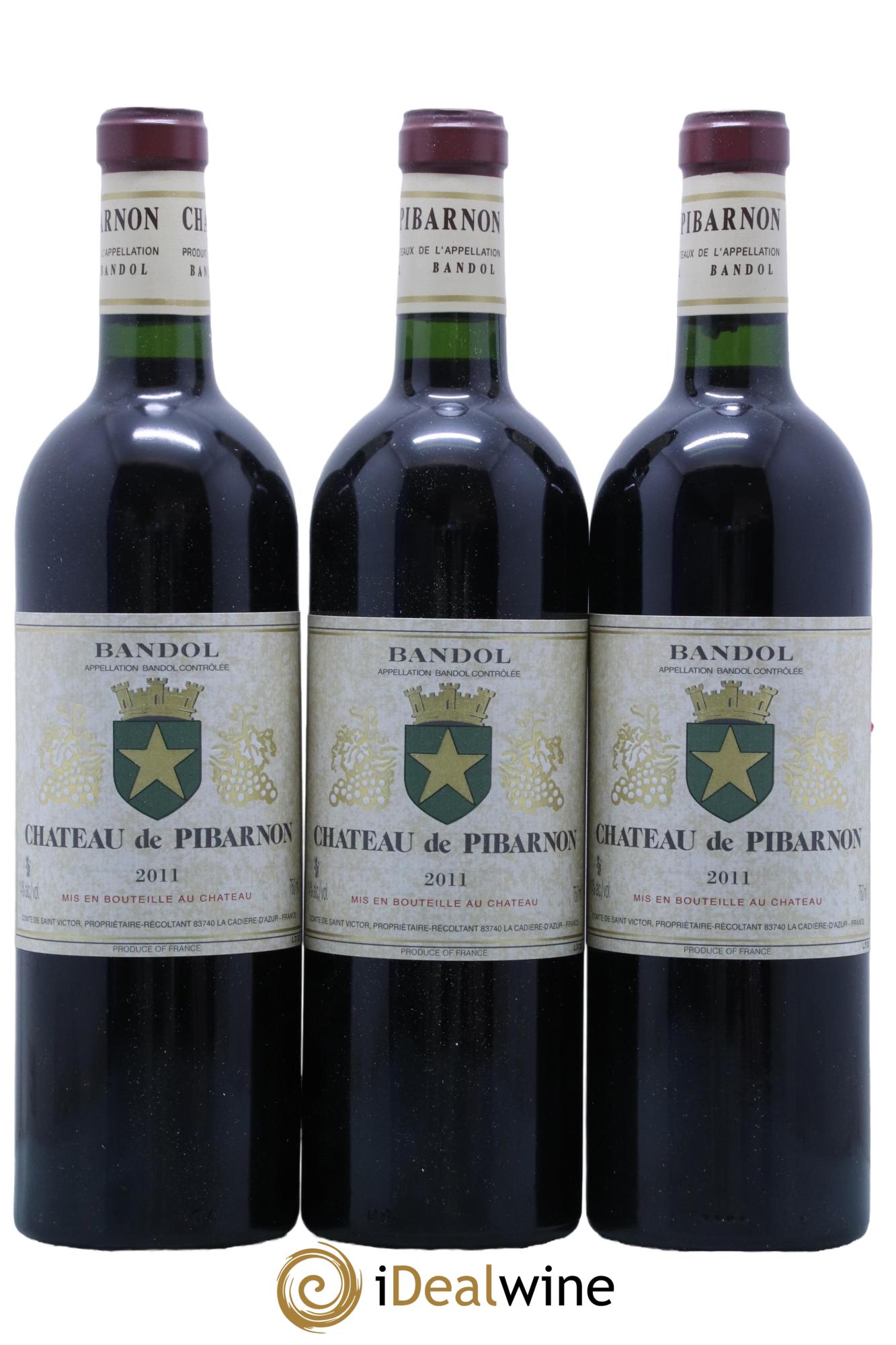 Bandol Château de Pibarnon Comte de Saint-Victor 2011 - Lot of 6 bottles - 1