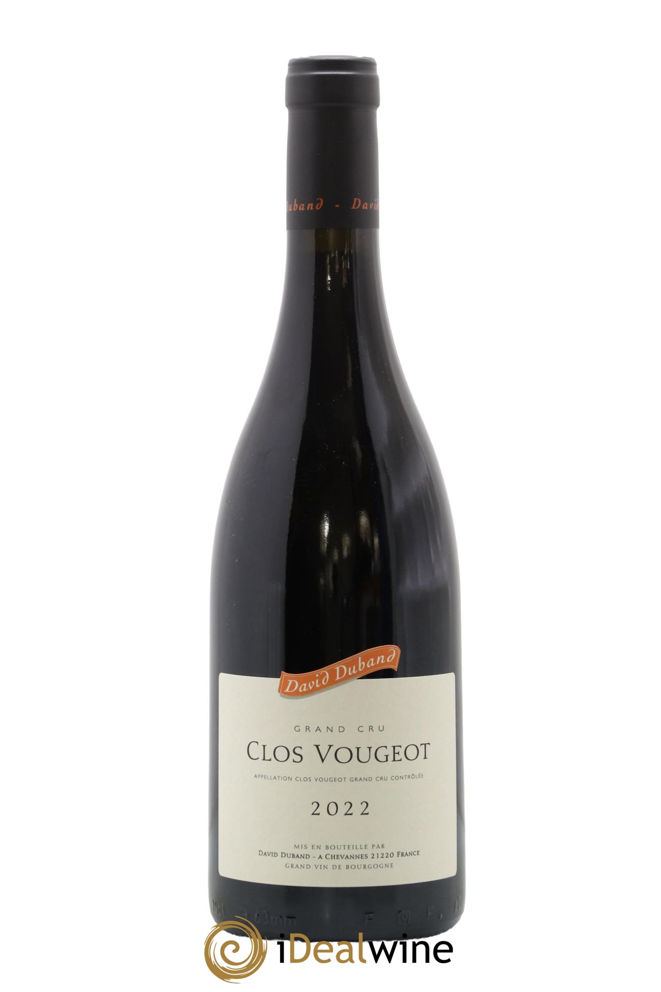 Clos de Vougeot Grand Cru David Duband (Domaine) 2022 - Lotto di 1 bottiglia - 0