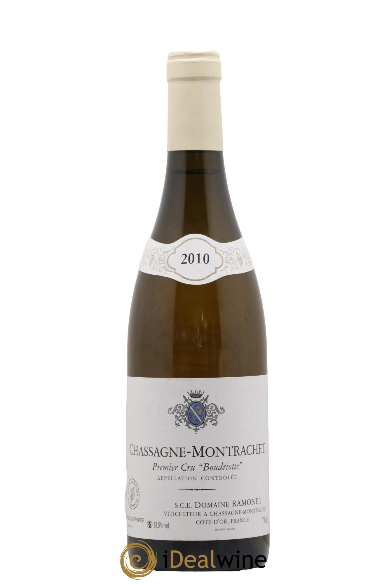 Chassagne-Montrachet 1er Cru Boudriotte Ramonet (Domaine) 2010 - Lot de 1 bouteille - 0
