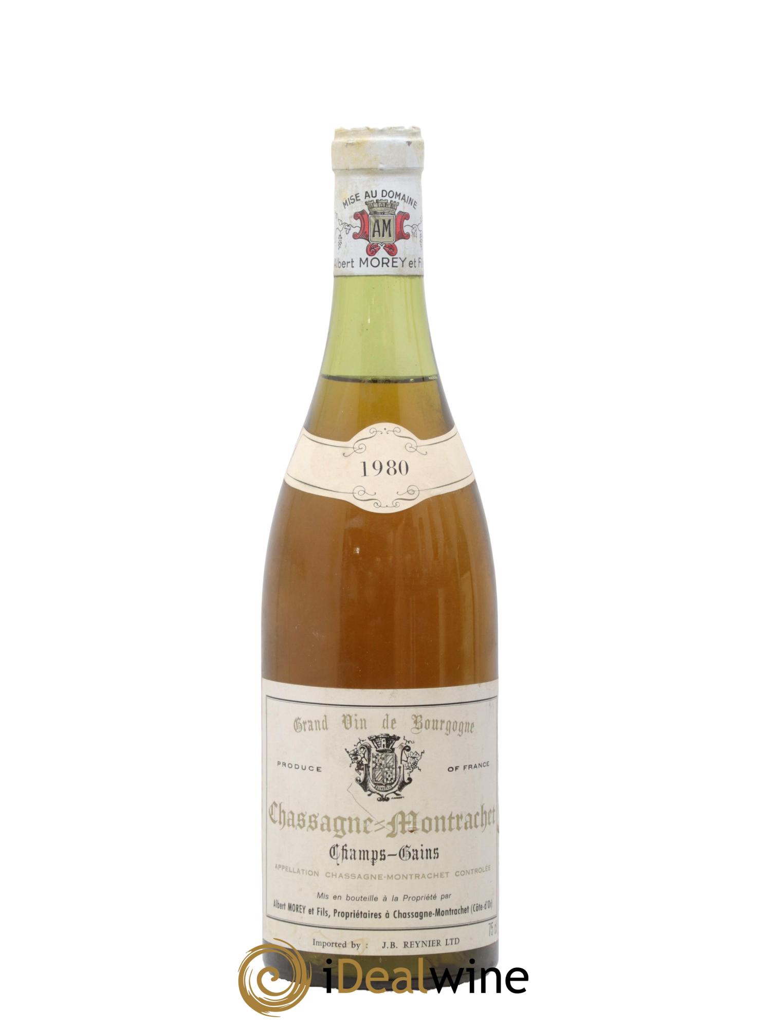 Chassagne-Montrachet Champs-Gains Albert Morey& Fils 1980 - Lot de 1 bouteille - 0
