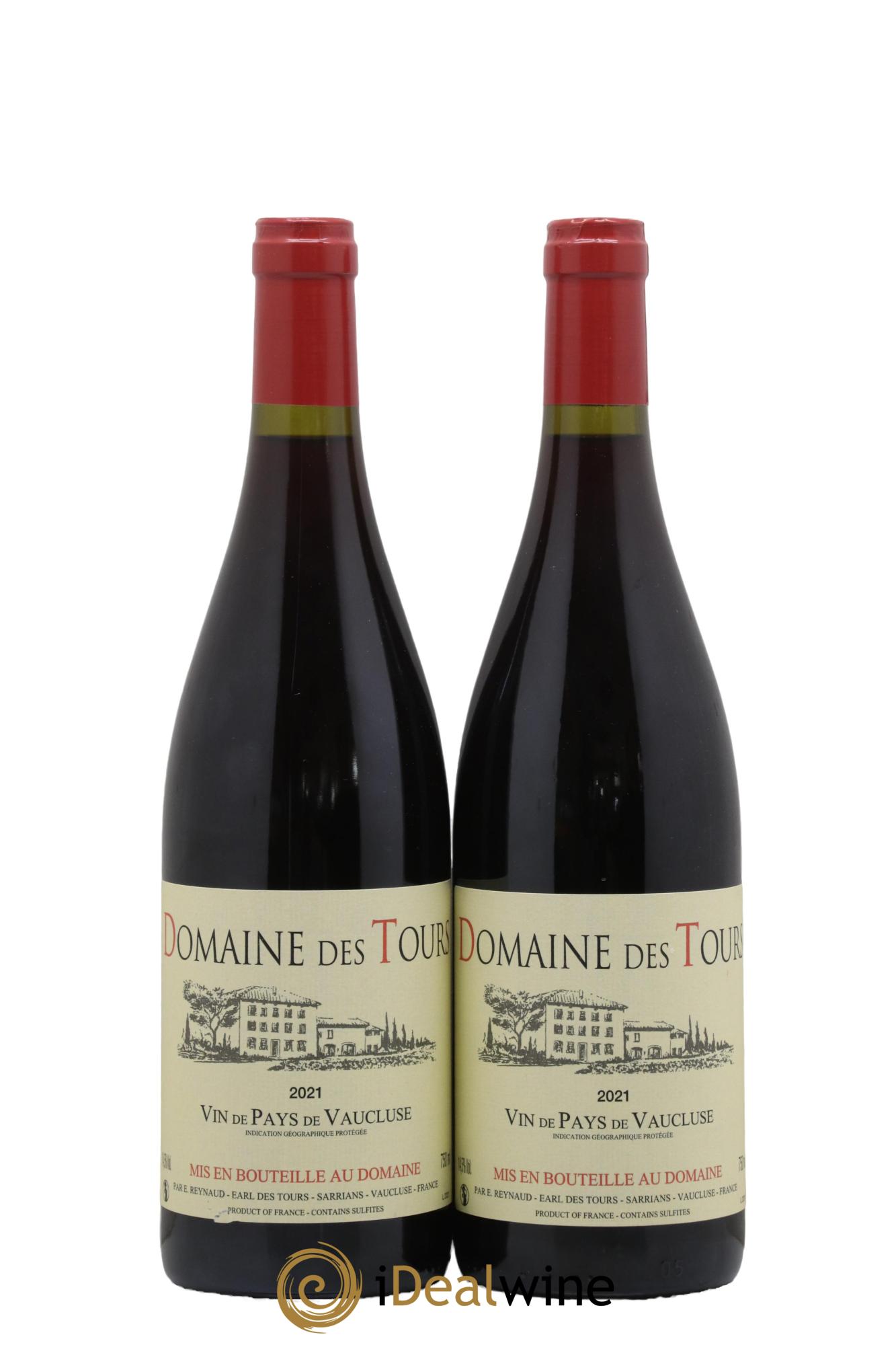 Vaucluse (Vin de Pays de Vaucluse) Domaine des Tours Emmanuel Reynaud 2021 - Lot de 2 bouteilles - 0