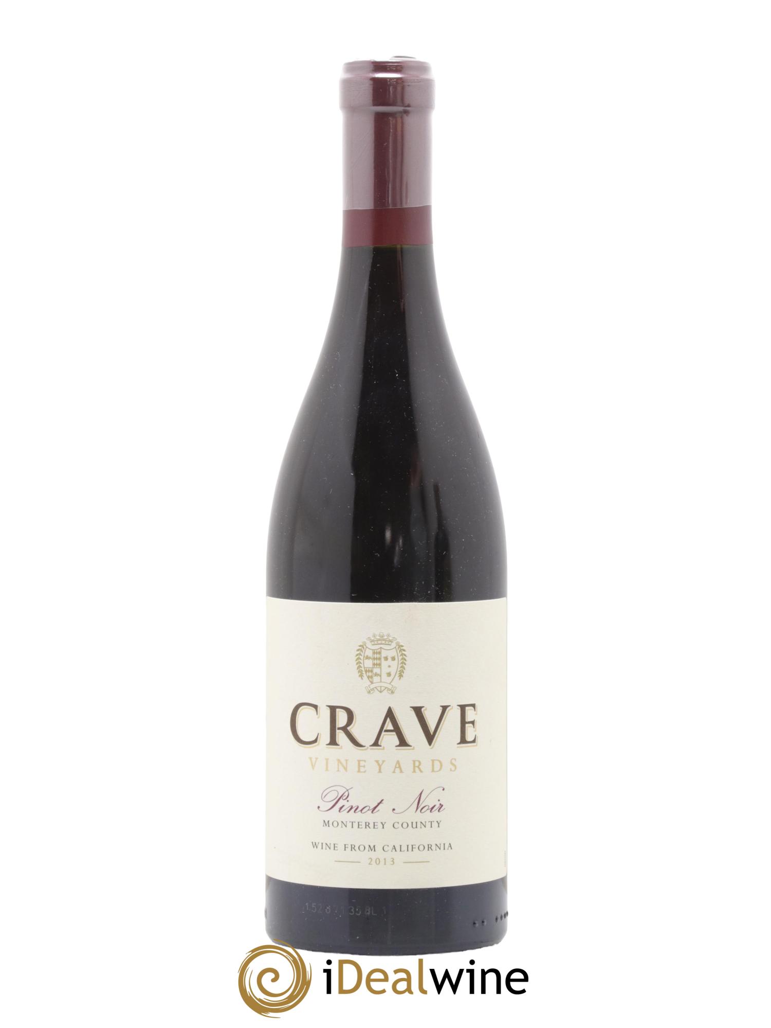 USA Monterey County Pinot Noir Crave Vineyards 2013 - Lot de 1 bouteille - 0