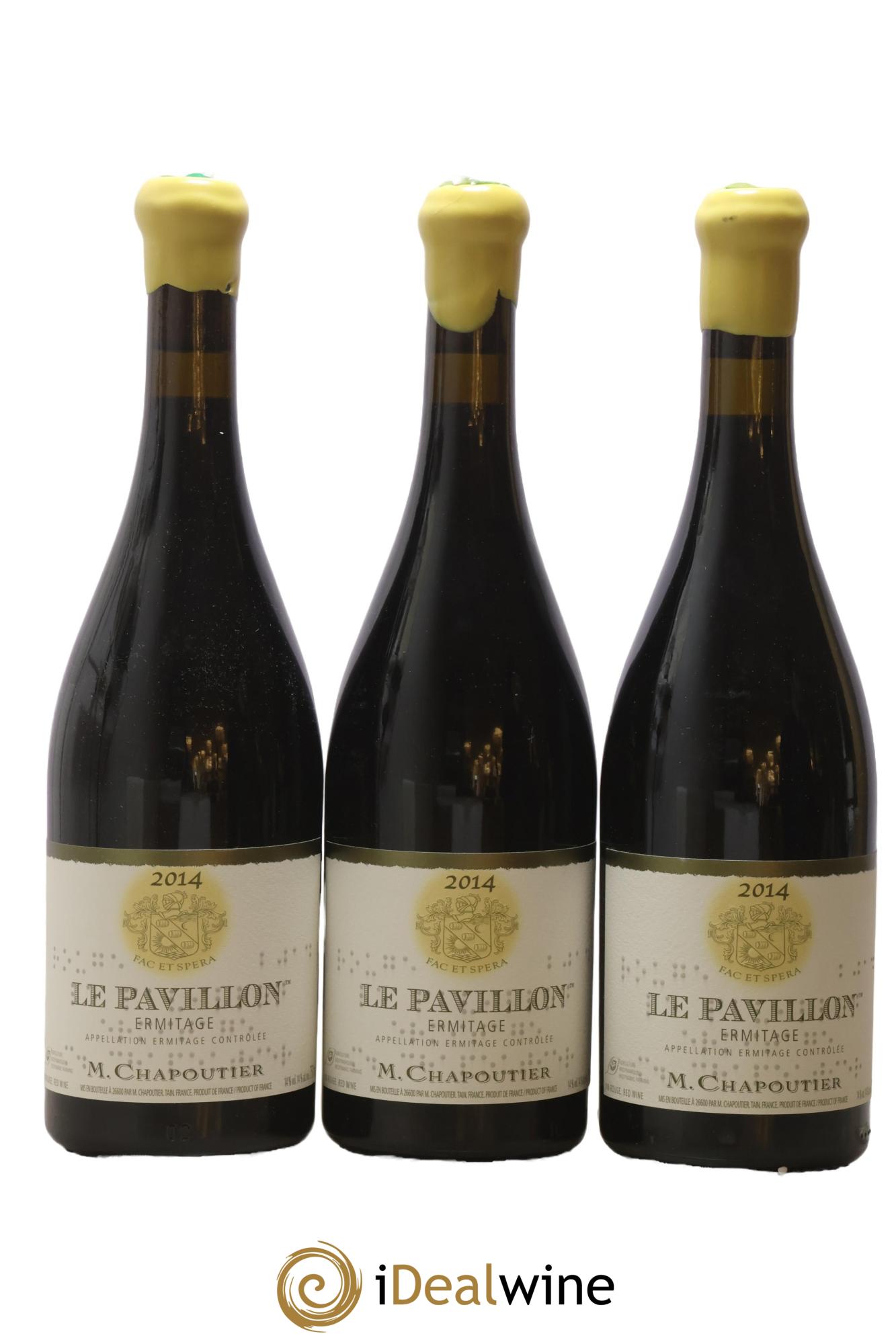 Hermitage Ermitage Le Pavillon Chapoutier 2014 - Lot of 3 bottles - 0