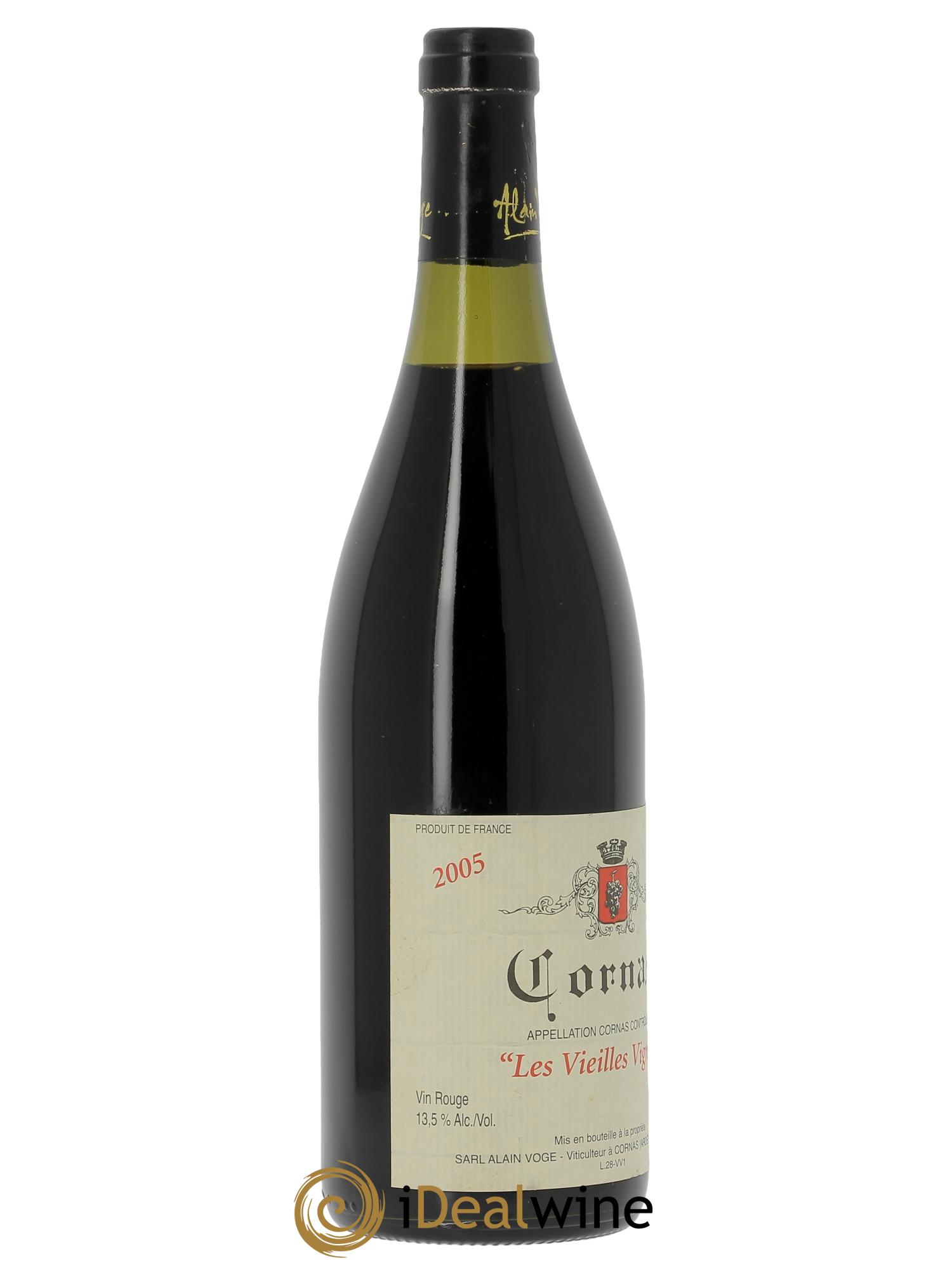 Cornas Les Vieilles Vignes Alain Voge (Domaine)  2005 - Lot de 1 bouteille - 2