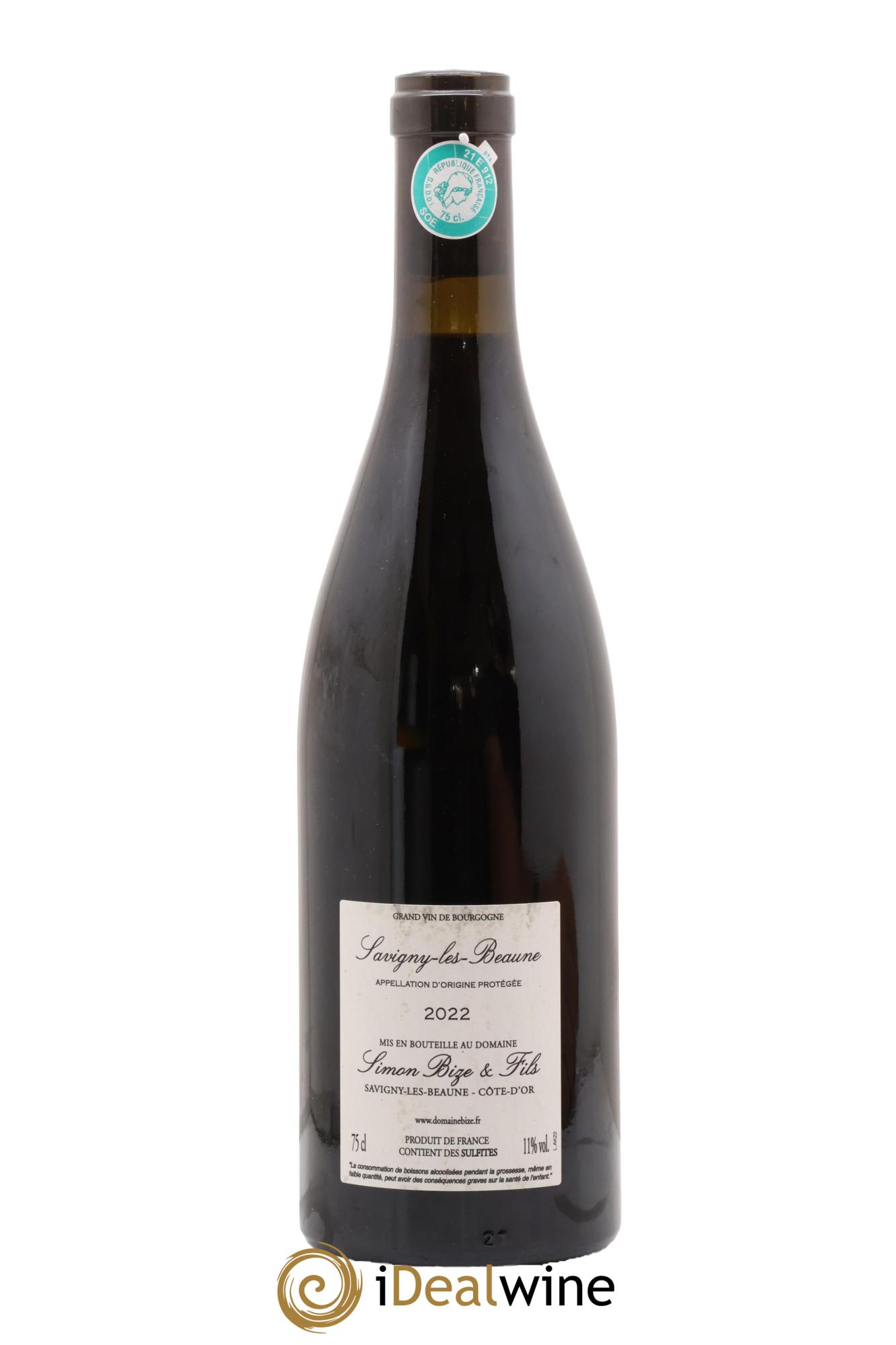 Savigny-lès-Beaune Aka Bize Simon Bize & Fils 2022 - Lot de 1 bouteille - 1