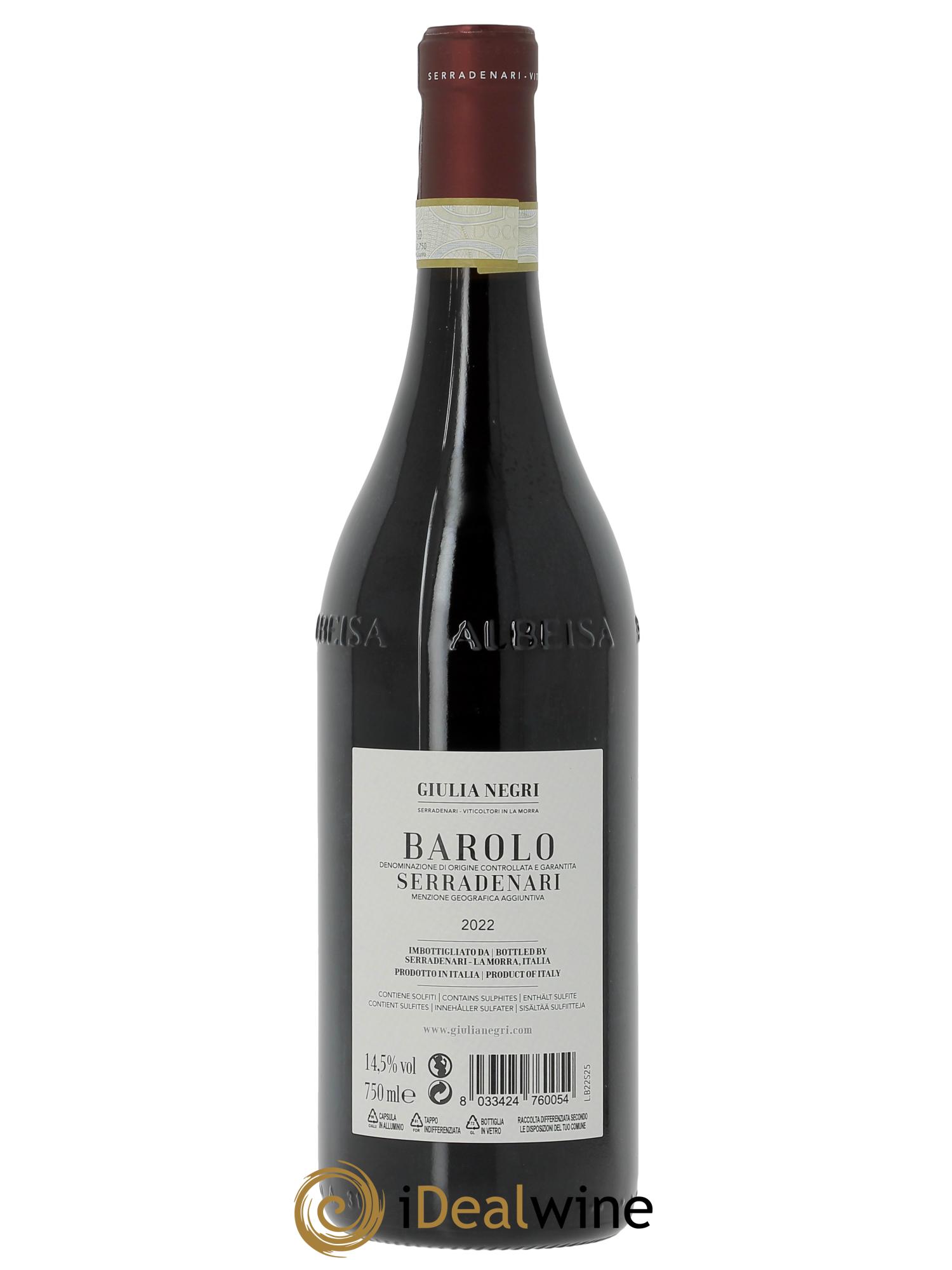 Barolo DOCG Giulia Negri Serradenari  2022 - Lot of 1 bottle - 1