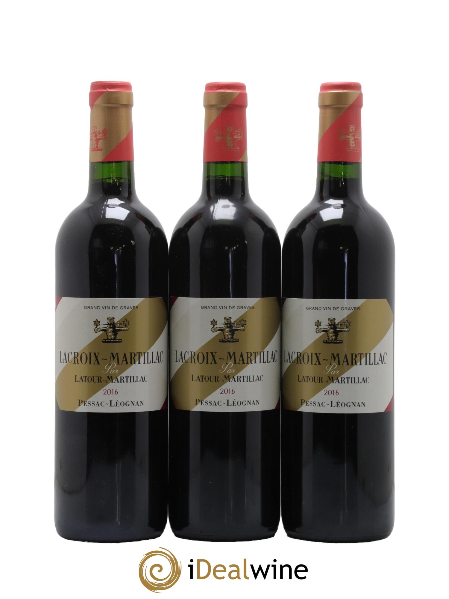 Pessac-Léognan Lacroix Martillac 2016 - Lot of 6 bottles - 1