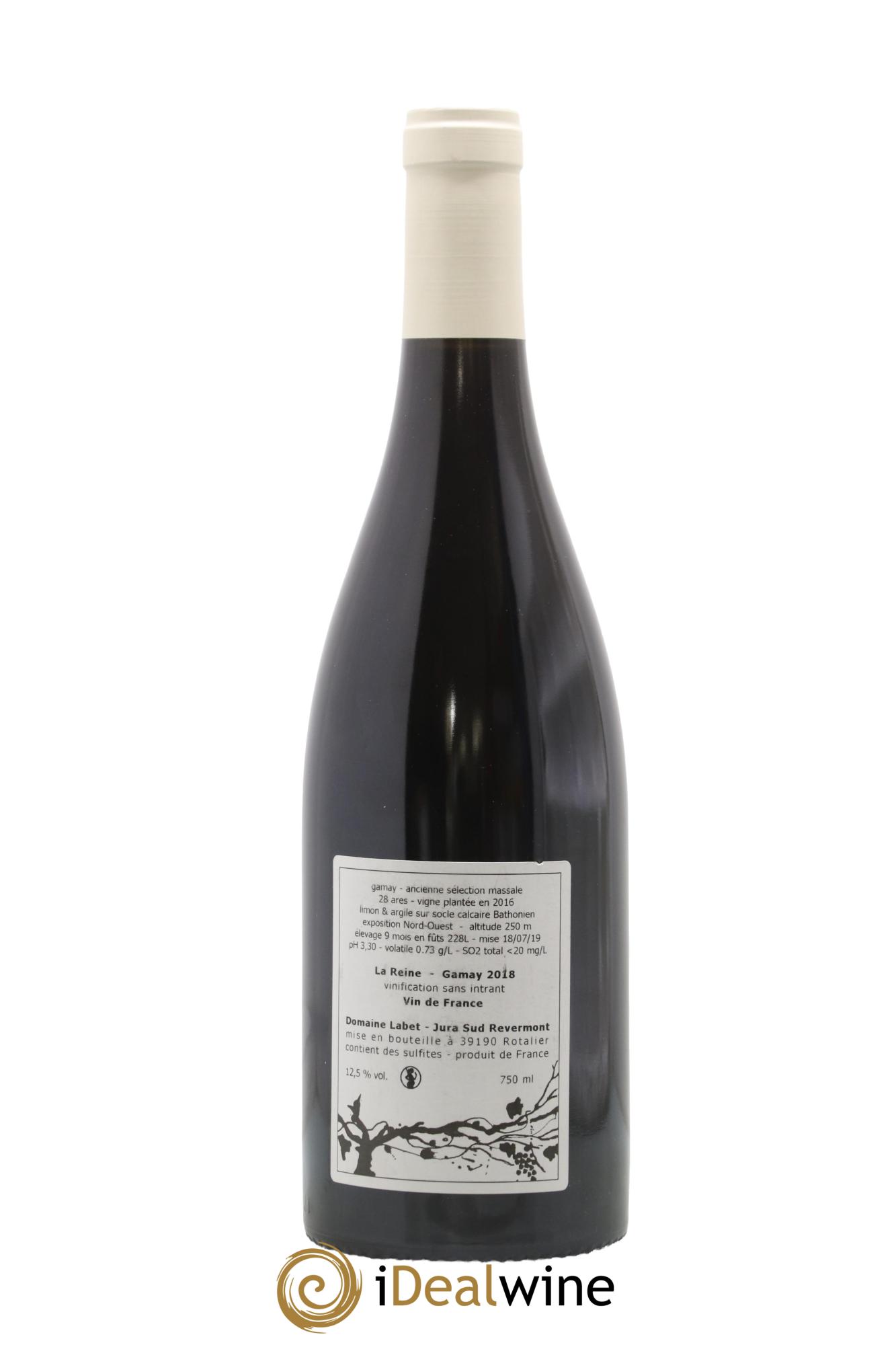 Vin de France Gamay La Reine Labet (Domaine) 2018 - Lot de 1 bouteille - 1