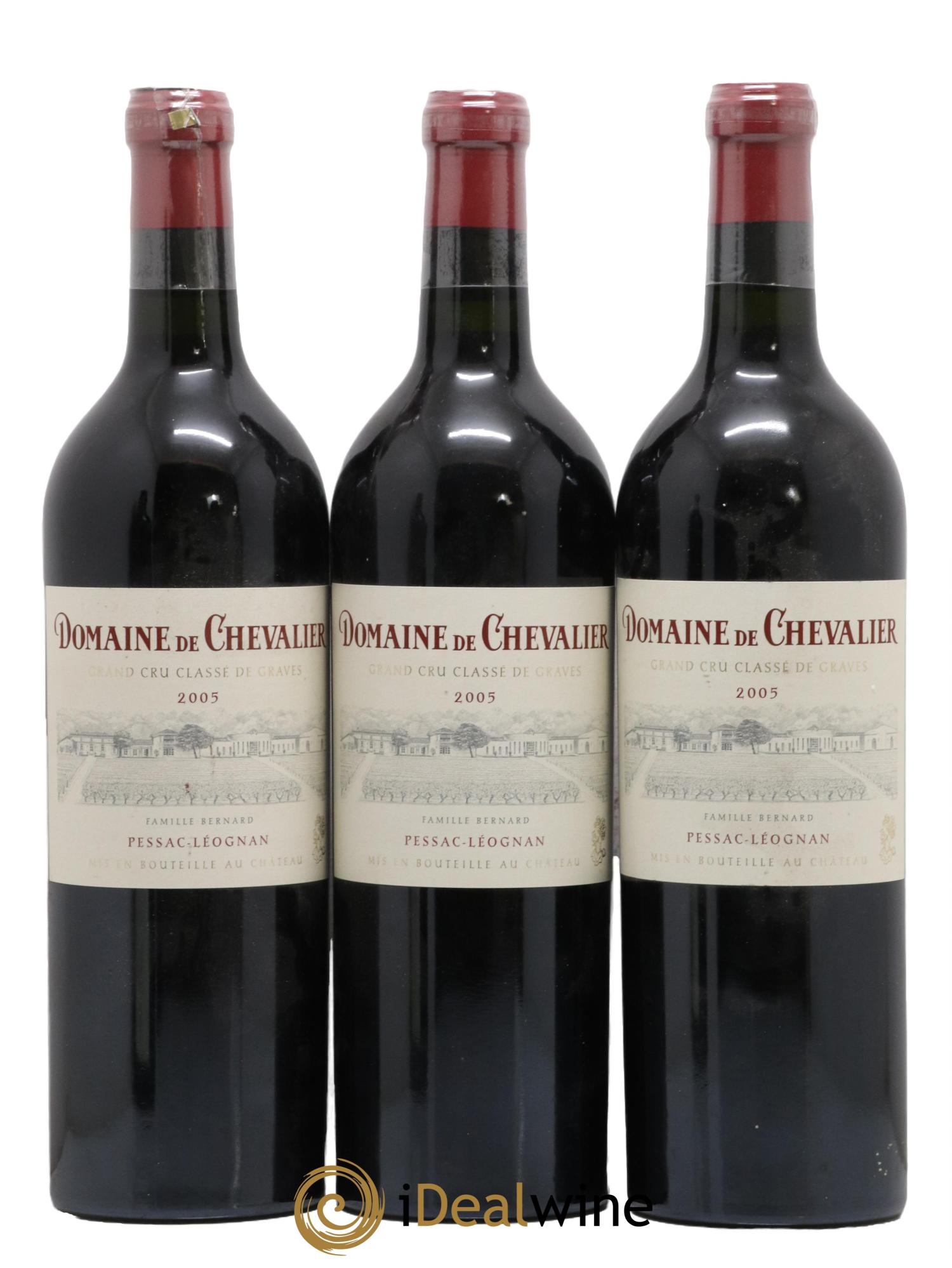 Domaine de Chevalier Cru Classé de Graves 2005 - Lot de 3 bouteilles - 0