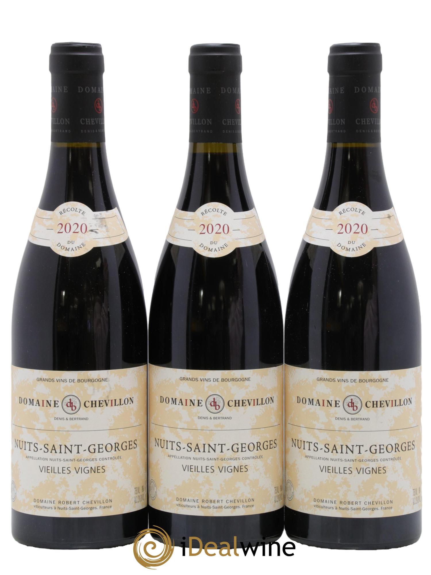 Nuits-Saint-Georges Vieilles vignes Robert Chevillon 2020 - Lot de 3 bouteilles - 0