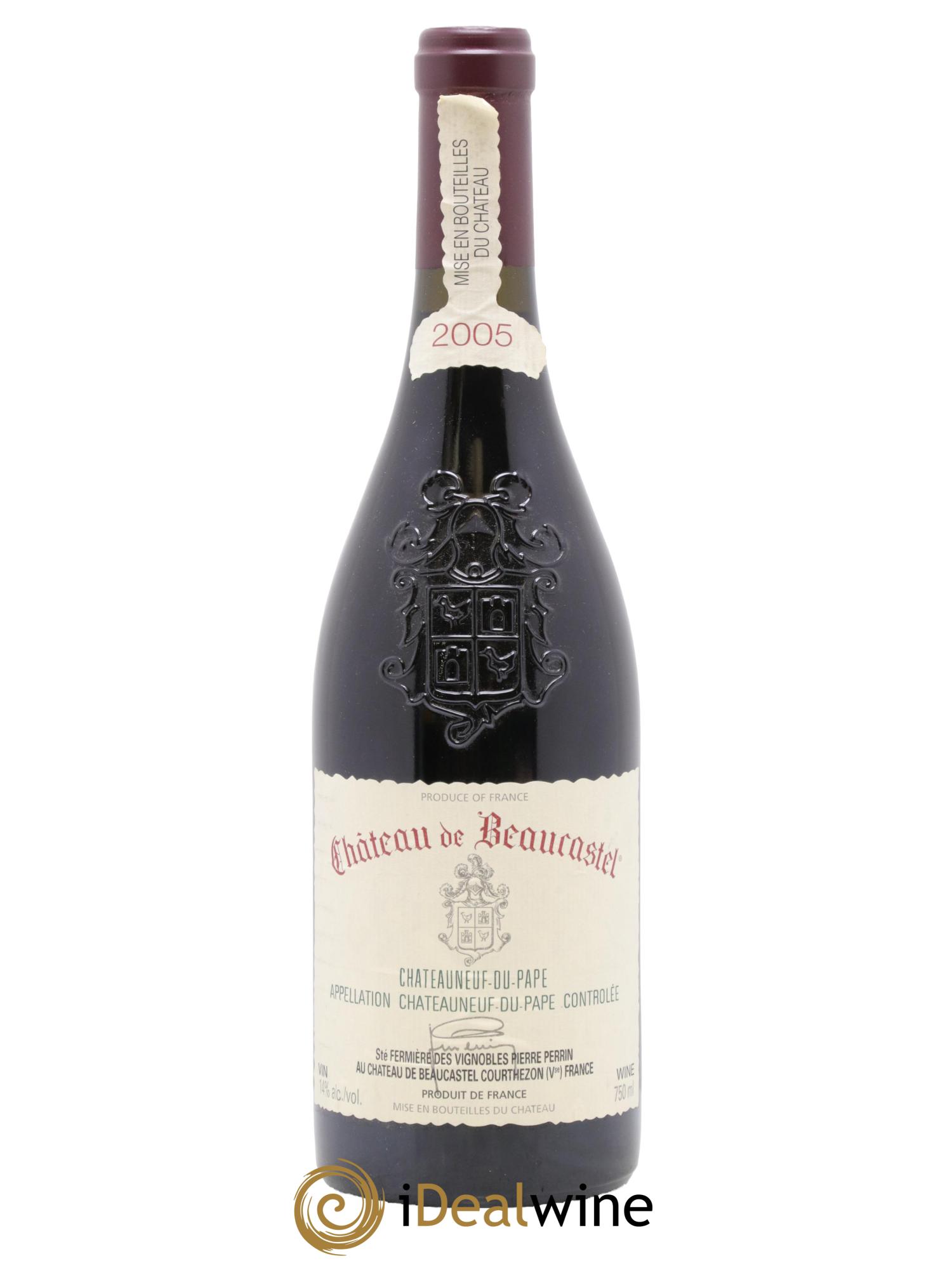 Châteauneuf-du-Pape Château de Beaucastel Famille Perrin 2005 - Posten von 1 Flasche - 0