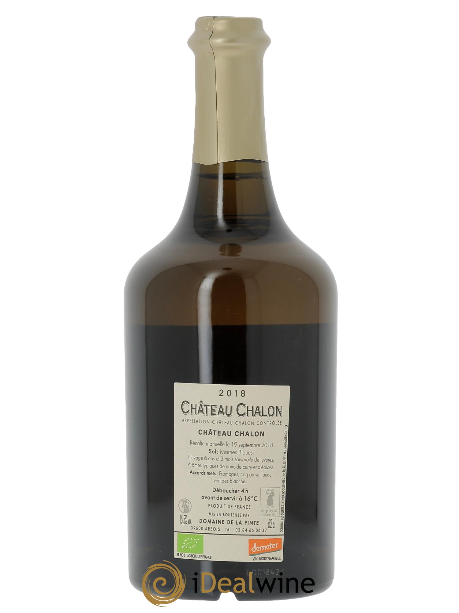 Château-Chalon Domaine de la Pinte  2018 - Lotto di 1 bottiglia - 1