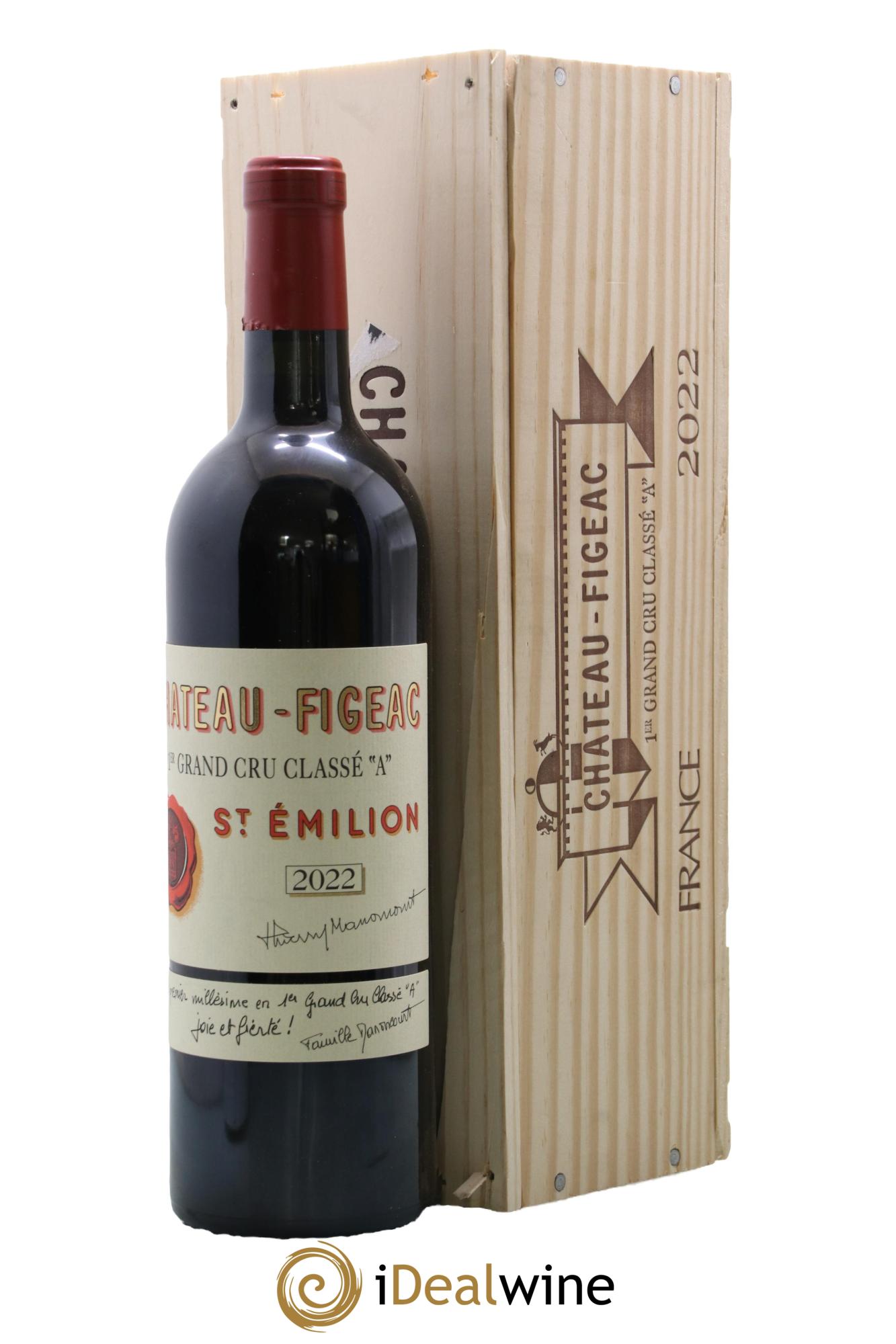 Château Figeac 1er Grand Cru Classé A 2022 - Lot de 1 bouteille - 0