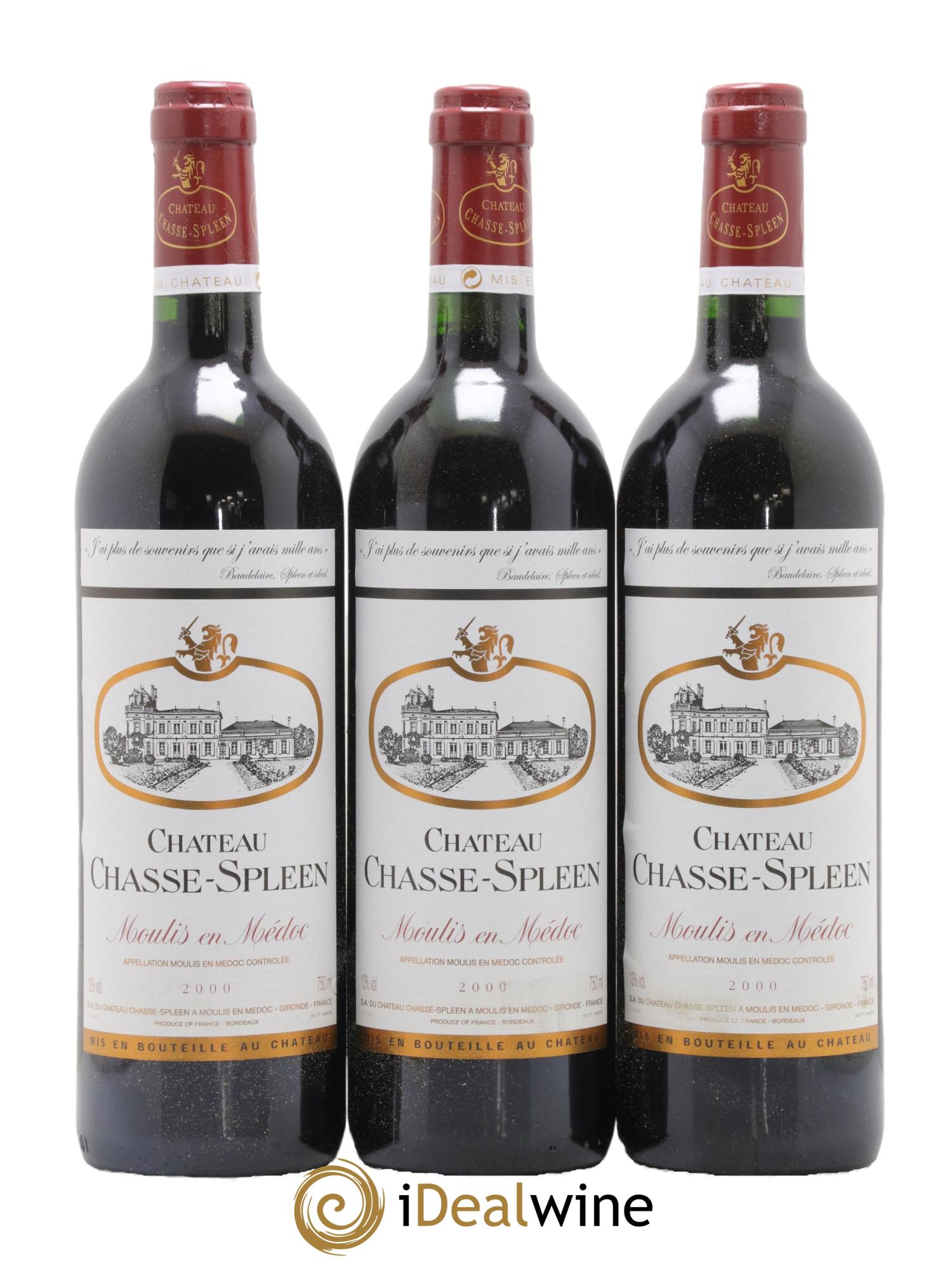Château Chasse Spleen 2000 - Lot de 12 bouteilles - 4