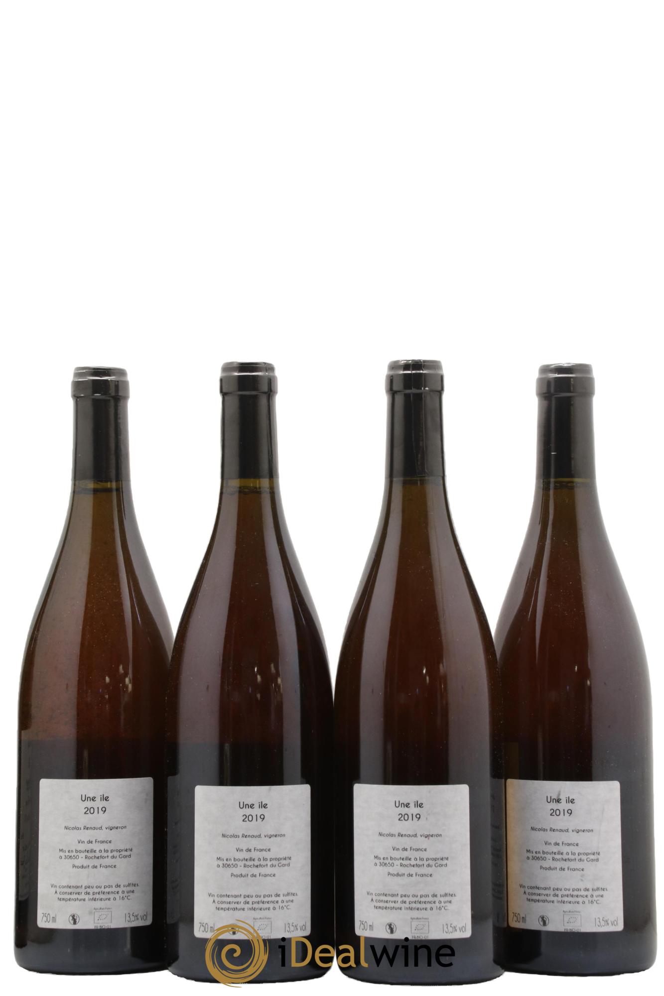 Vin de France Une Ile Clos des Grillons 2019 - Lot of 4 bottles - 1
