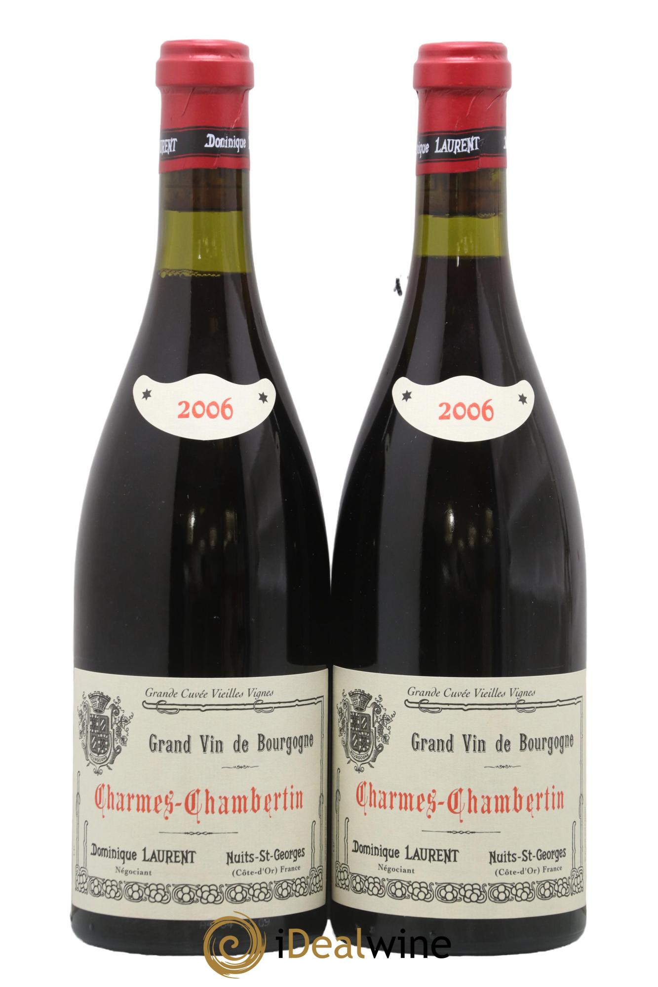 Charmes-Chambertin Grand Cru Vieilles Vignes Dominique Laurent 2006 - Lot of 2 bottles - 0