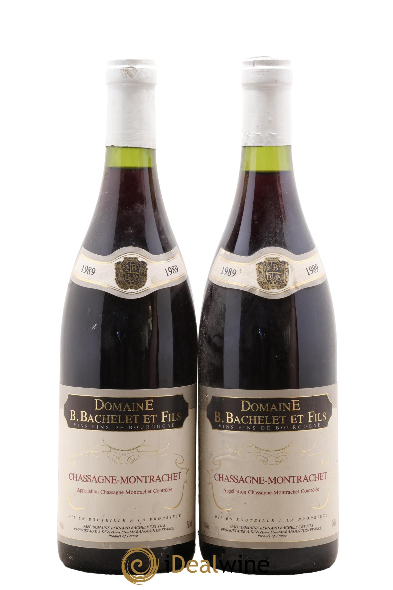 Chassagne-Montrachet Domaine B Bachelet 1989 - Posten von 2 Flaschen - 0