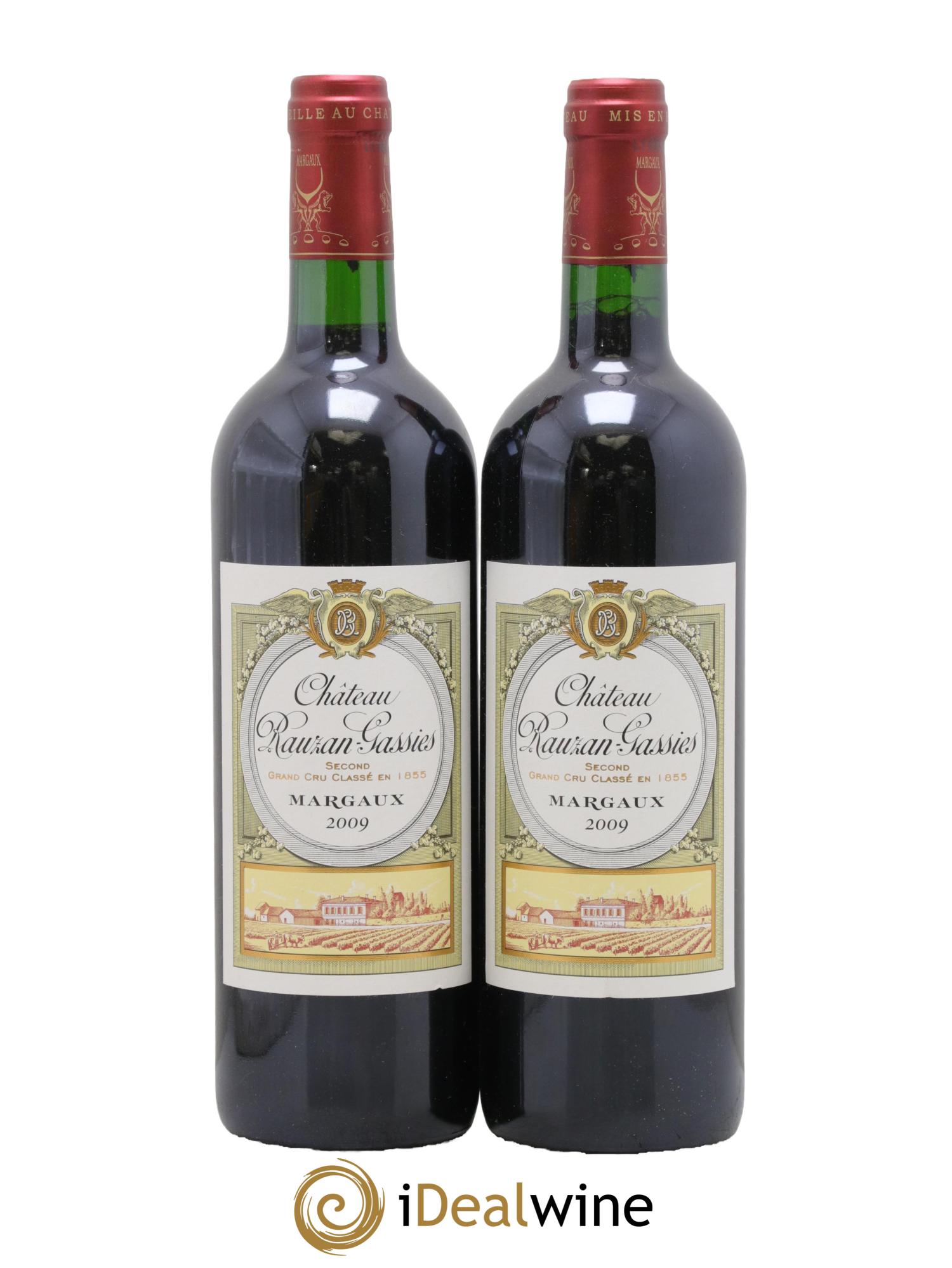Château Rauzan-Gassies 2ème Grand Cru Classé 2009 - Lot de 2 bouteilles - 0
