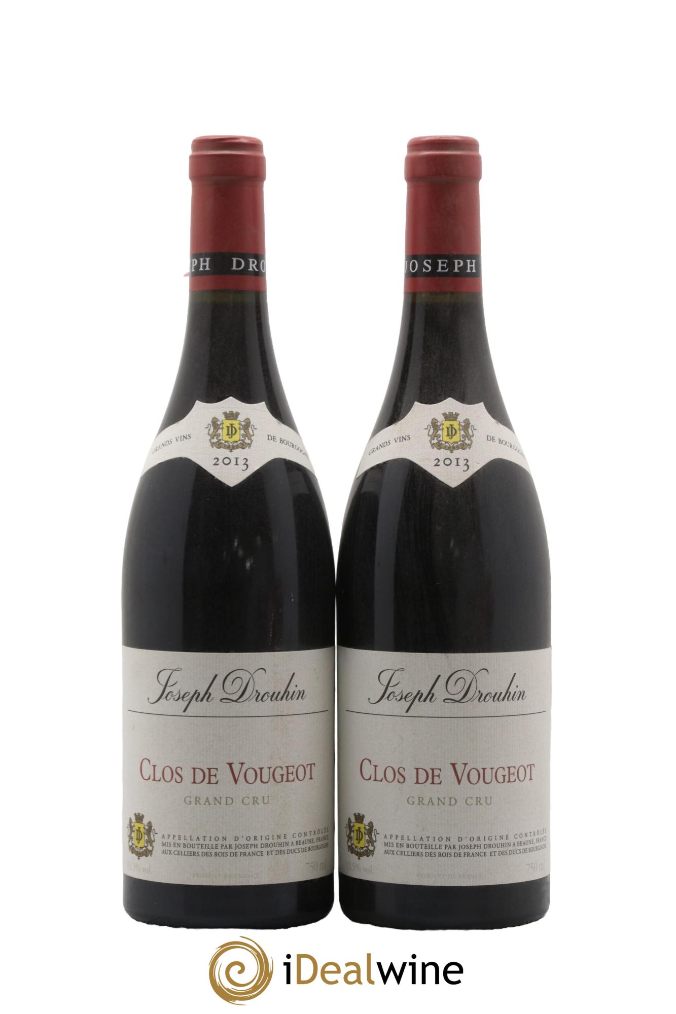 Clos de Vougeot Grand Cru Joseph Drouhin  2013 - Posten von 2 Flaschen - 0