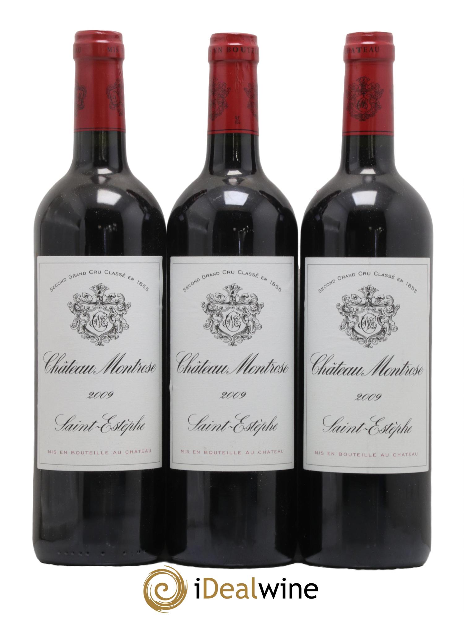 Château Montrose 2ème Grand Cru Classé 2009 - Lot de 3 bouteilles - 0