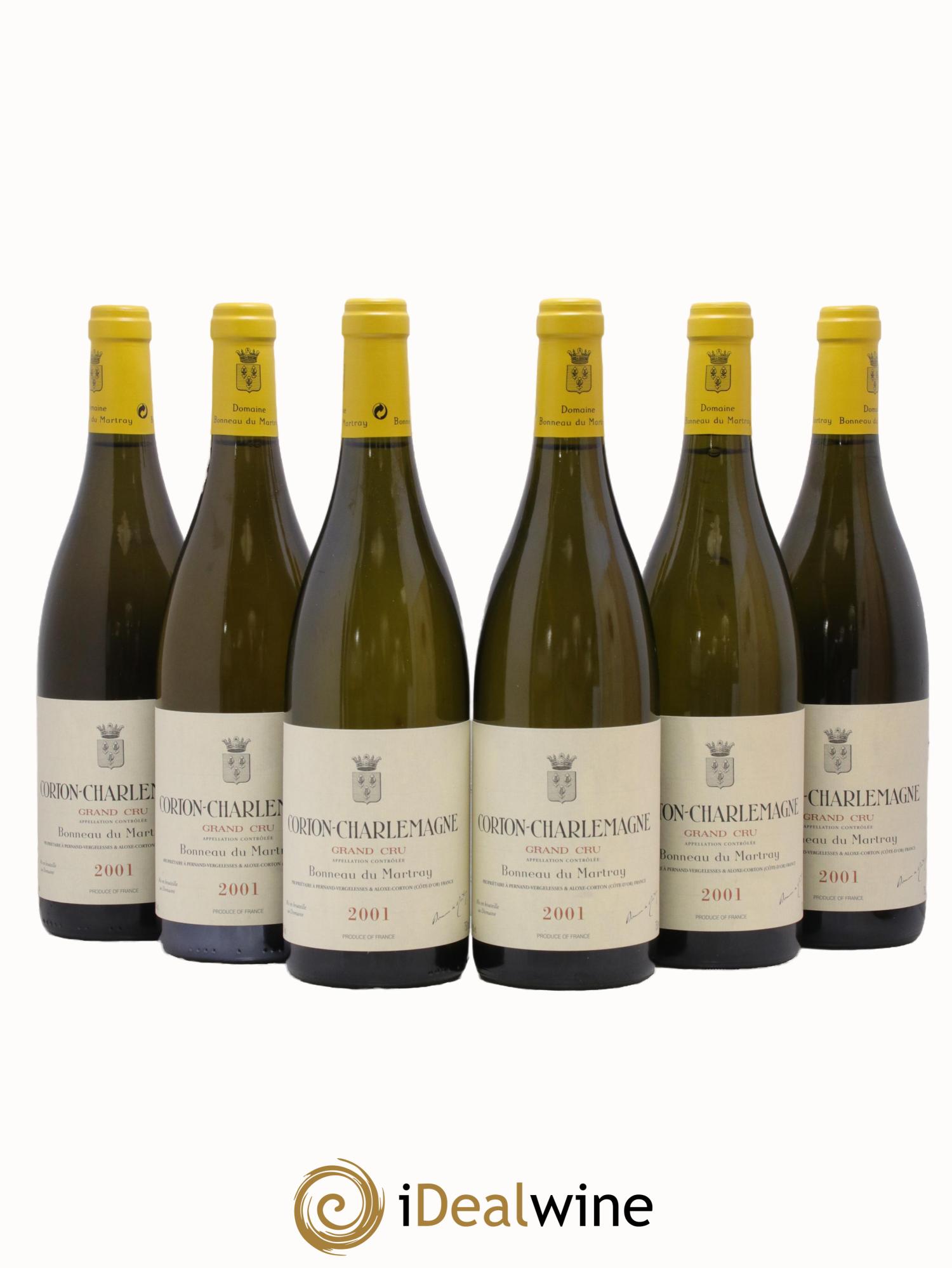 Corton-Charlemagne Grand Cru Bonneau du Martray (Domaine) 2001 - Lot de 6 bouteilles - 0