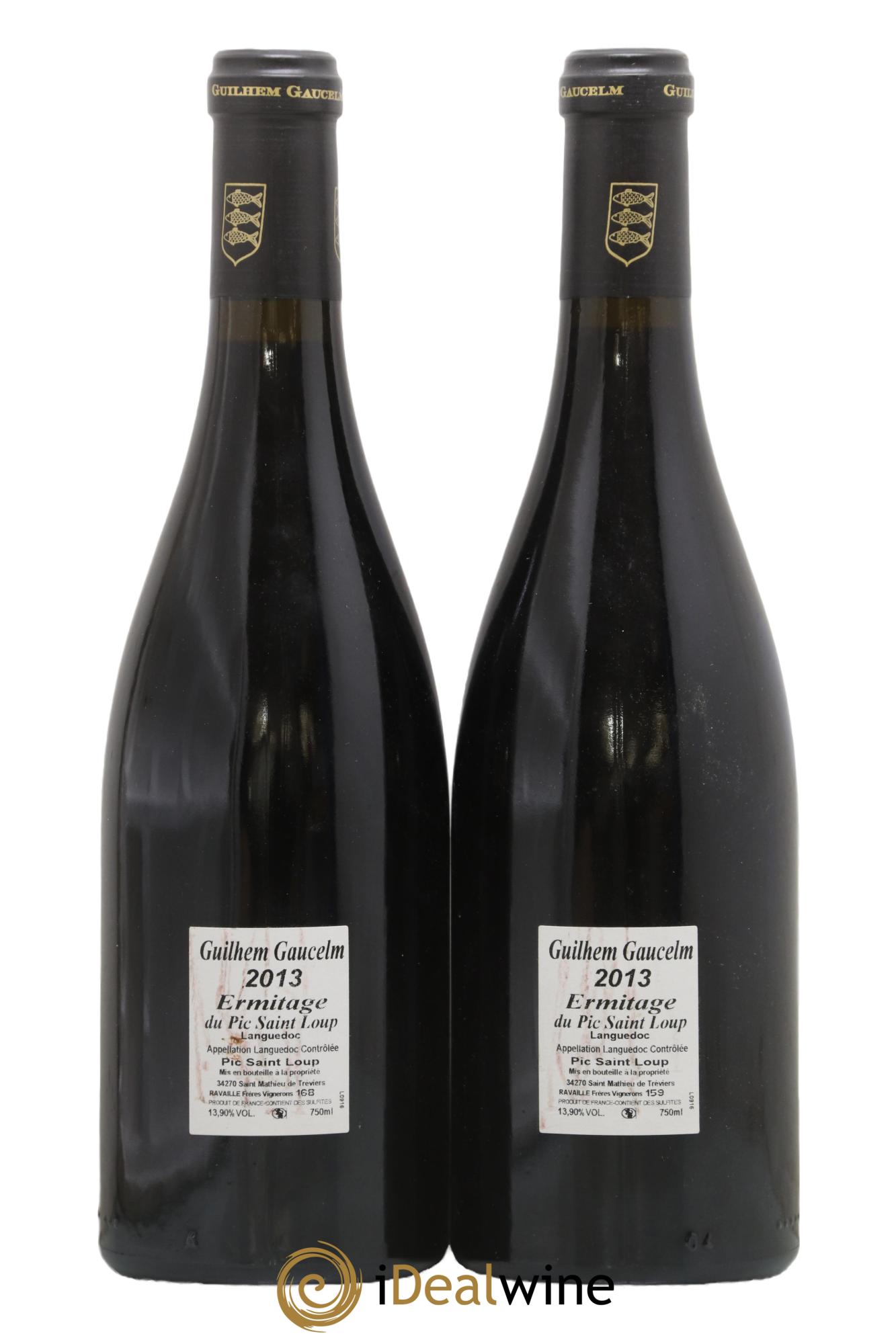 Pic Saint-Loup Héritage du Pic Saint-Loup (anciennement Ermitage) Guilhem Gaucelm 2013 - Lotto di 2 bottiglie - 1