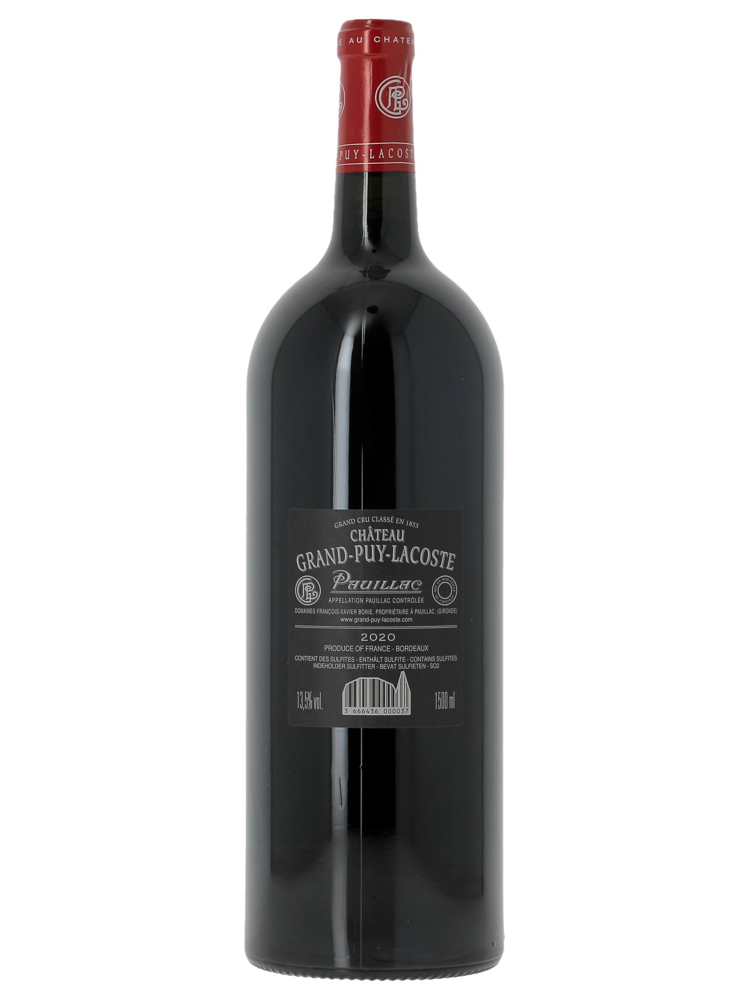 Château Grand Puy Lacoste 5ème Grand Cru Classé 2020 - Lot de 1 magnum - 2