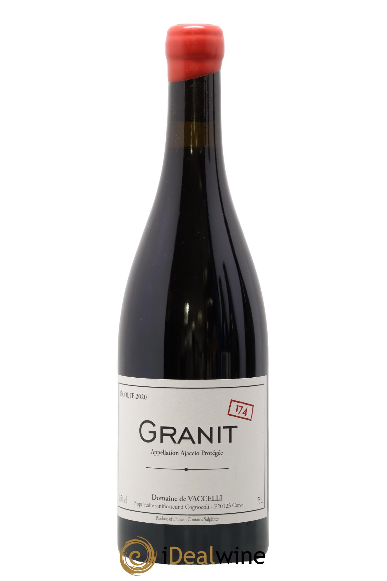 Ajaccio Granit 174 Vaccelli 2020 - Lot of 1 bottle - 0