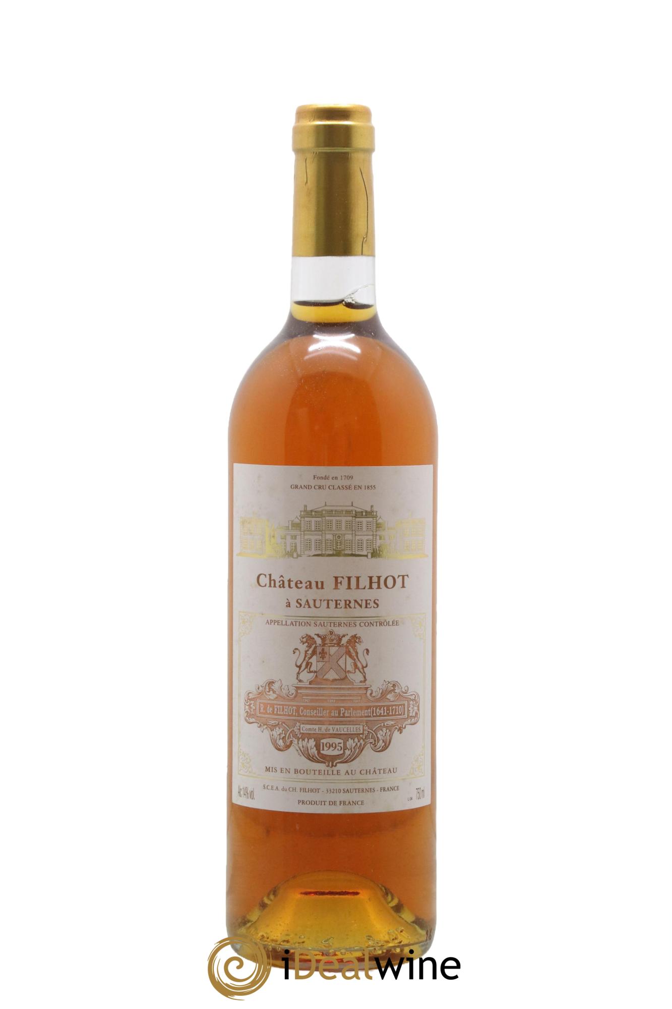Château Filhot 2ème Grand Cru Classé 1995 - Lotto di 1 bottiglia - 0