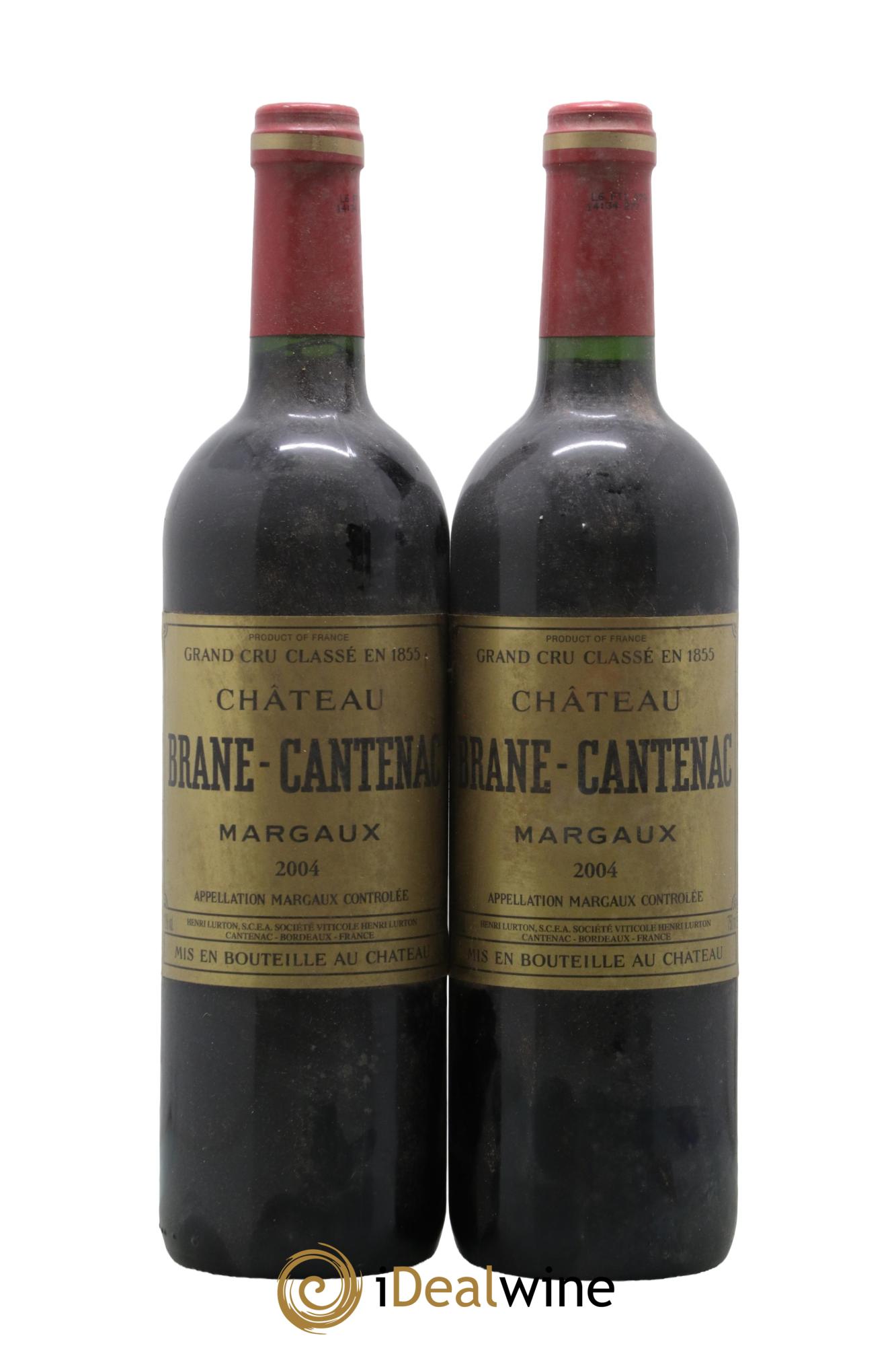 Château Brane Cantenac 2ème Grand Cru Classé 2004 - Lot de 2 bouteilles - 0
