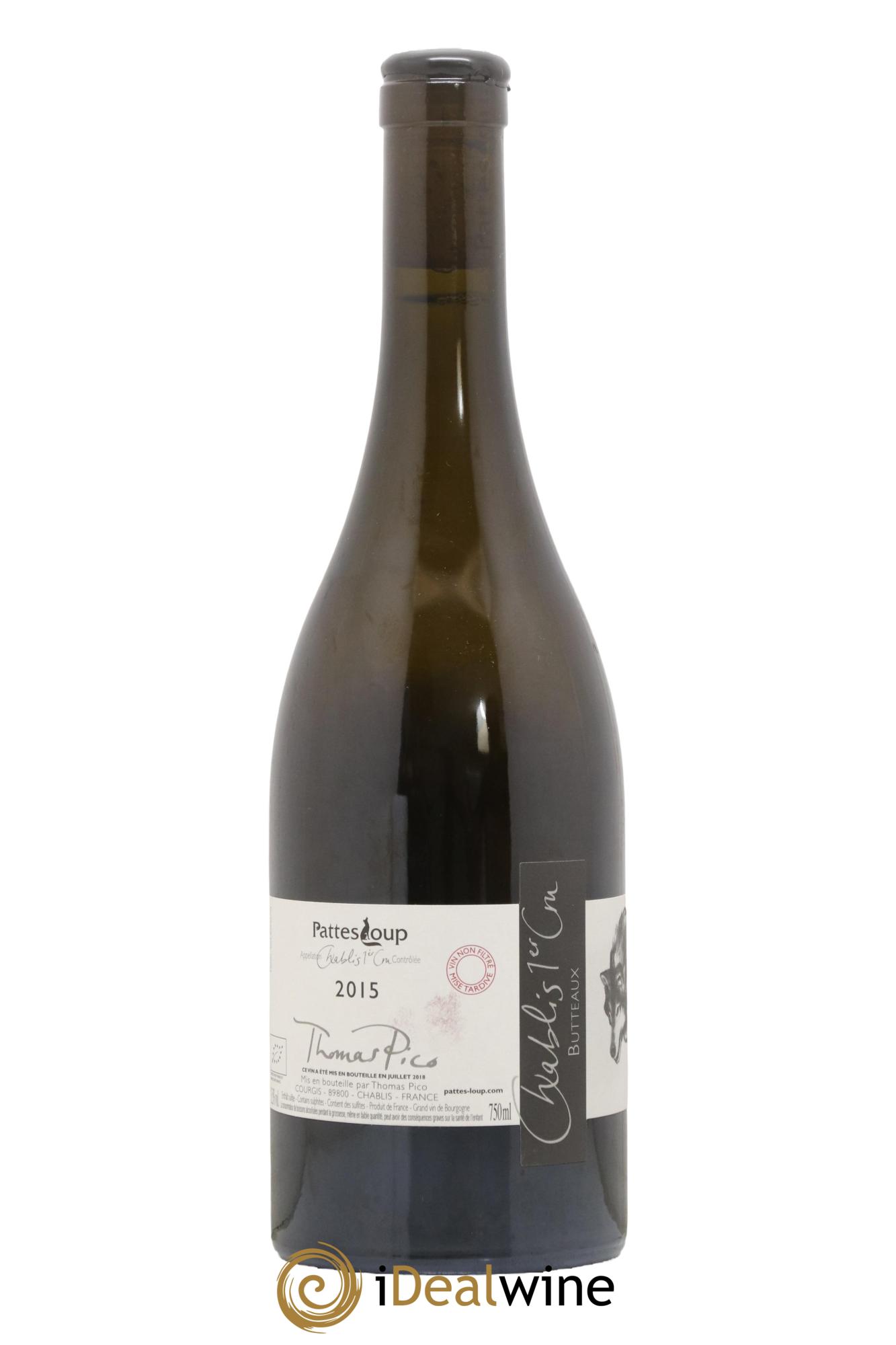 Chablis 1er Cru Butteaux Pattes Loup (Domaine) 2015 - Posten von 1 Flasche - 1