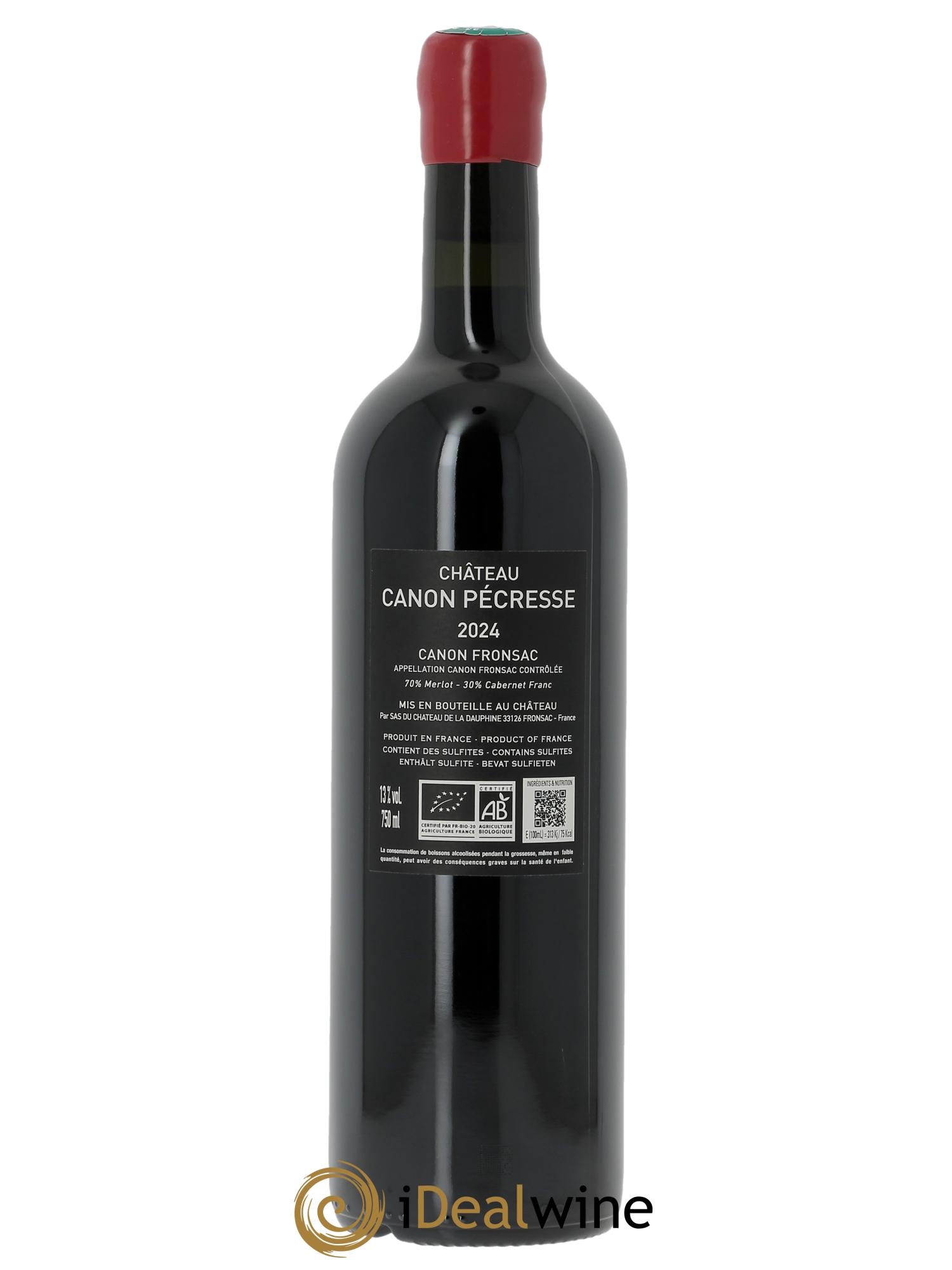 Château Canon Pécresse  2024 - Lote de 1 botella - 1
