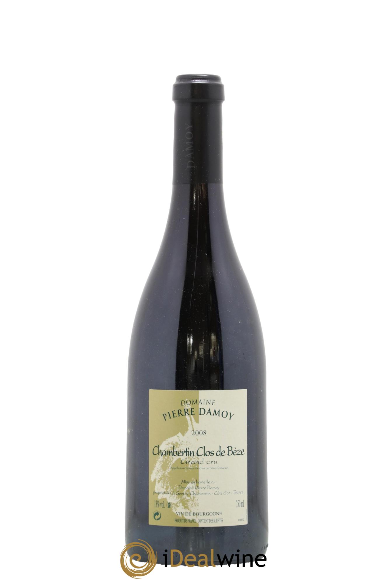 Chambertin Clos de Bèze Grand Cru Pierre Damoy 2008 - Lot de 1 bouteille - 0