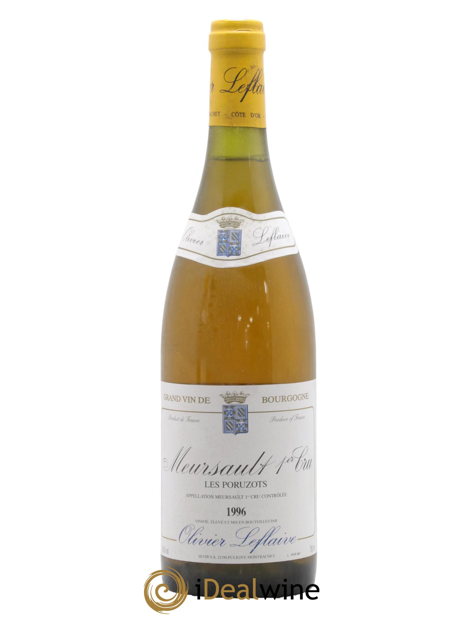 Meursault 1er Cru Poruzots Olivier Leflaive 1996 - Lot de 1 bouteille - 0