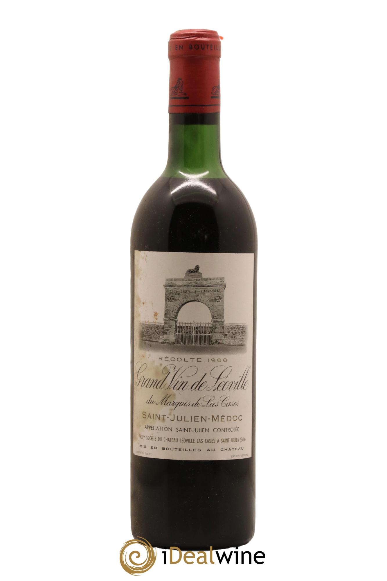 Château Léoville Las Cases 2ème Grand Cru Classé 1966 - Lot de 1 bouteille - 0