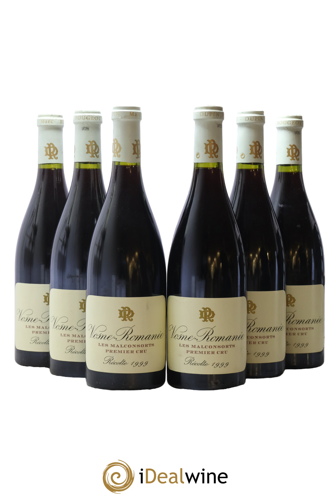 Vosne-Romanée 1er Cru Les Malconsorts Marc Rougeot-Dupin 1999 - Lote de 6 botellas - 0