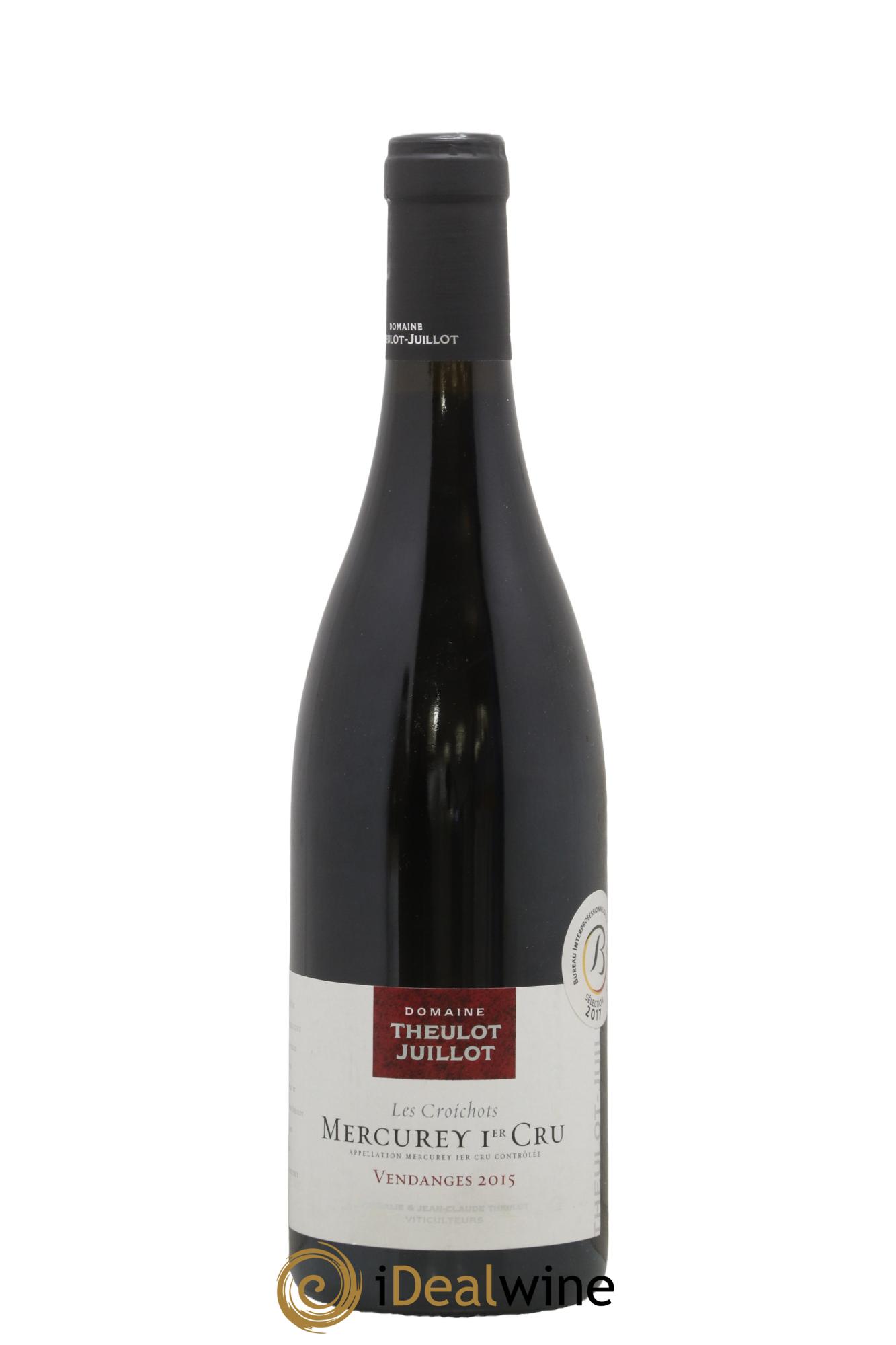 Mercurey 1er Cru Les Croichots Theulot-Juillot 2015 - Lot de 1 bouteille - 0
