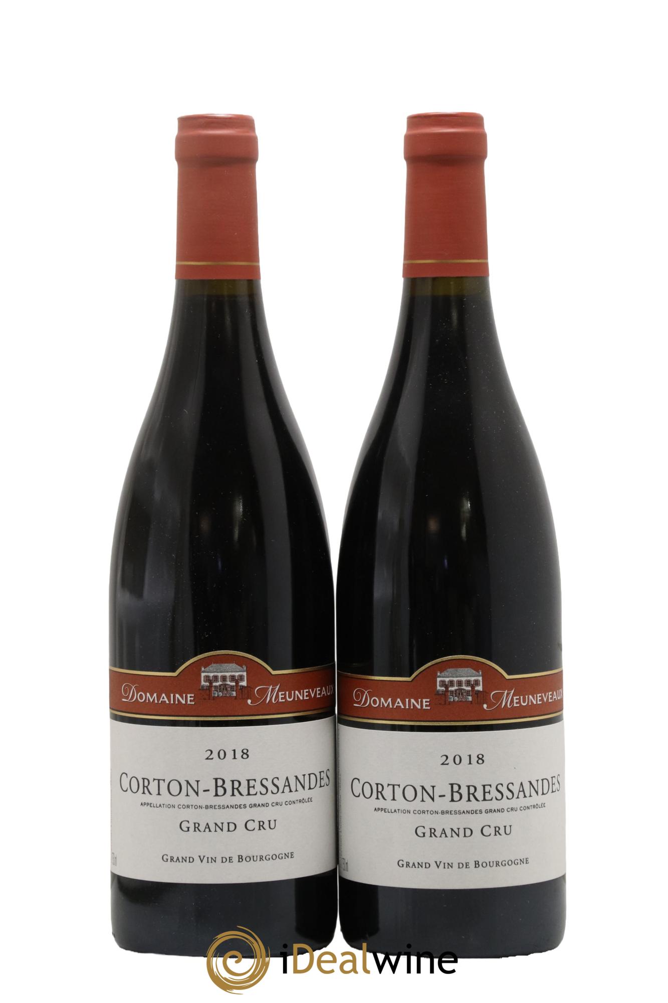 Corton Grand Cru Bressandes Domaine Meuneveaux 2018 - Lotto di 2 bottiglie - 0